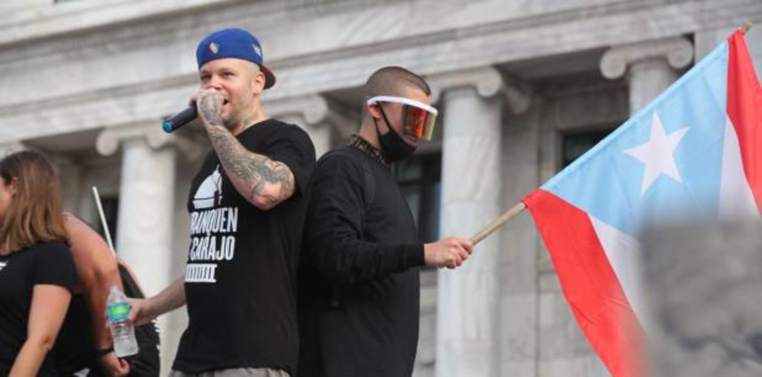 René Pérez "Residente" y Bad Bunny. (juan.martinez@gfrmedia.com)