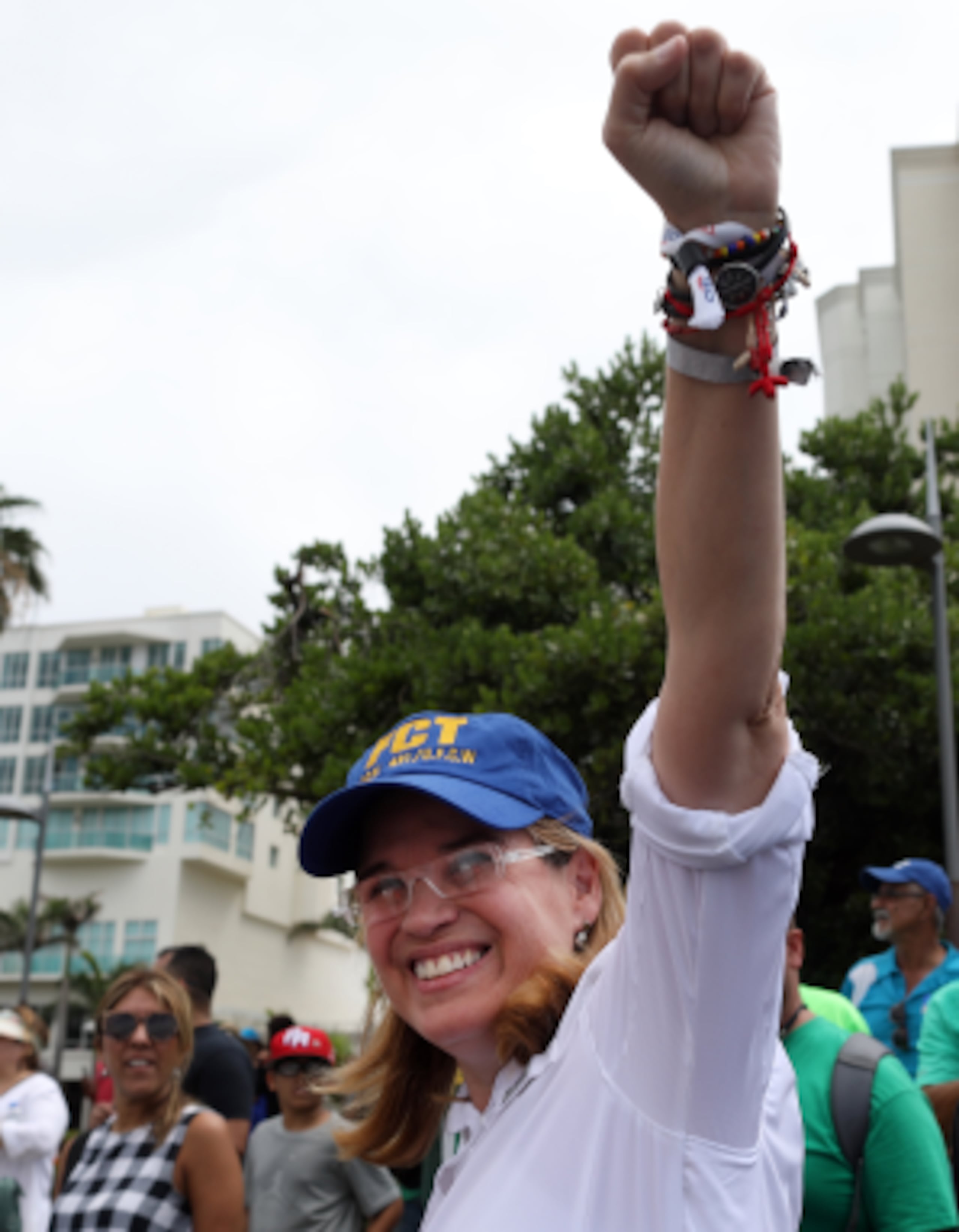 Carmen Yulín Cruz Soto marchó durante el Paro Naciona. (XAVIER.ARAUJO@GFRMEDIA.COM XAVIER ARAUJO | 2018)