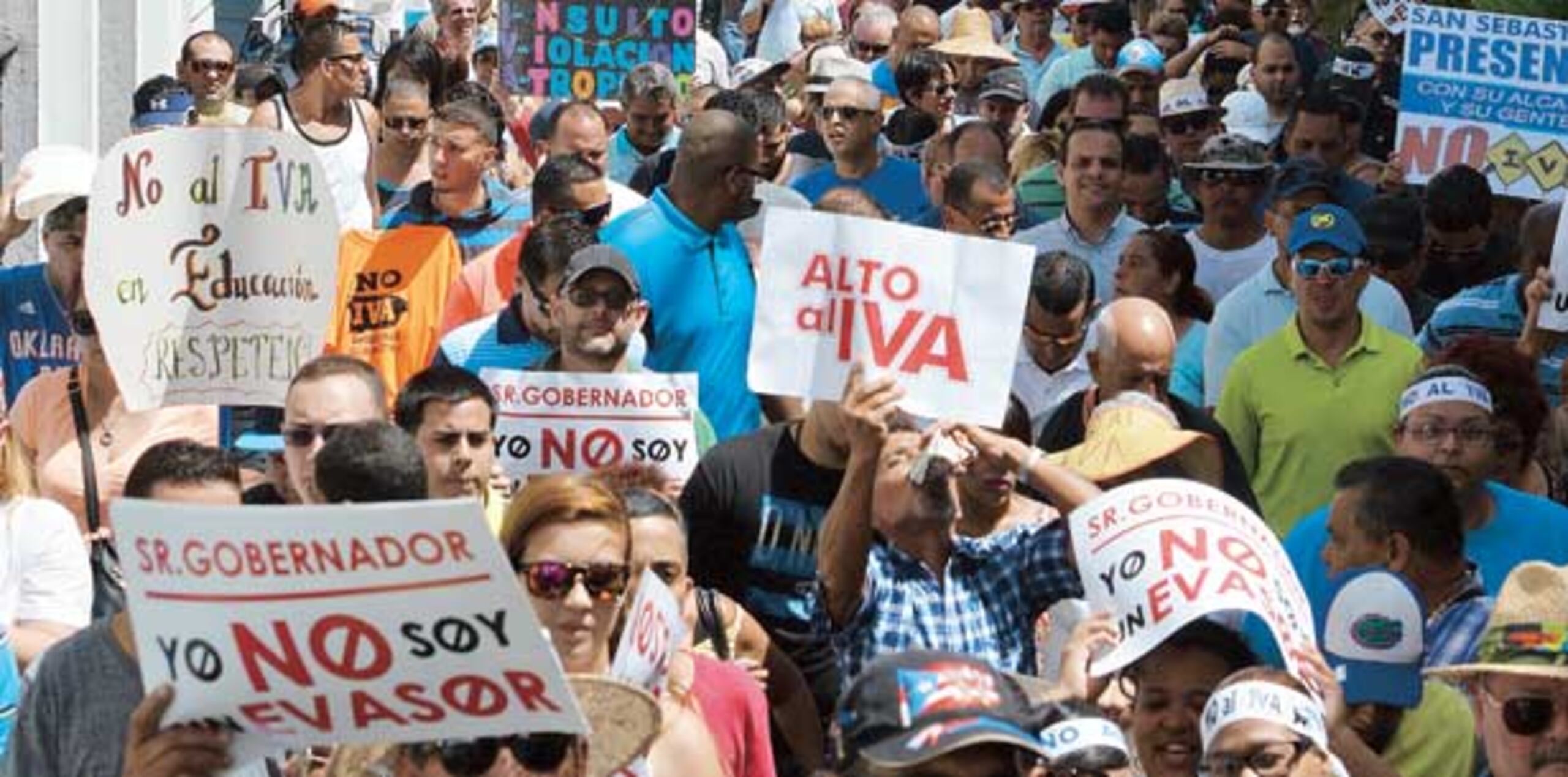 Las protestas contra el IVA se fueron disipando en la medida que el Gobierno prometió hacerle cambios a la propuesta. (Archivo)