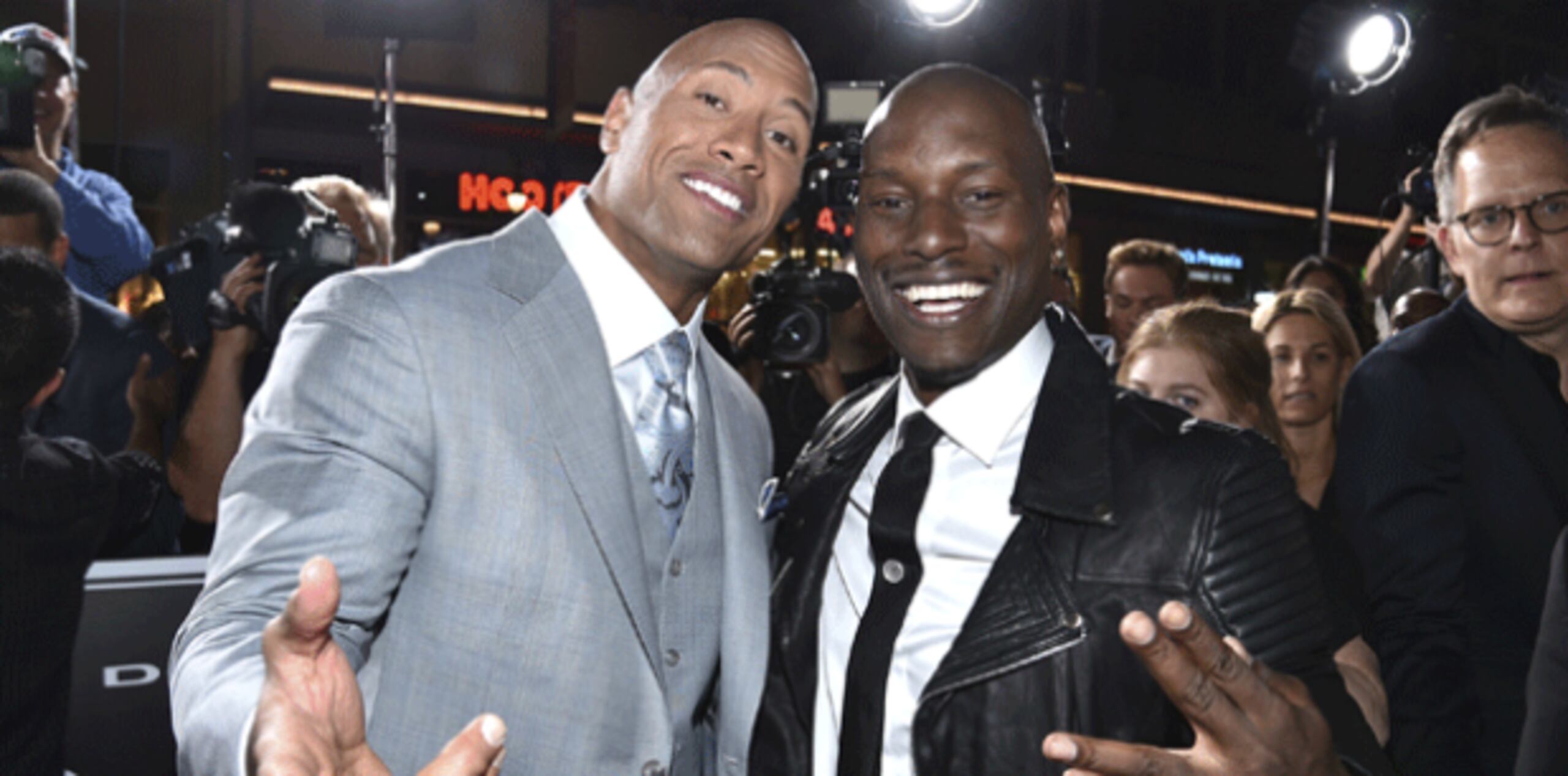 Tyrese (derecha) ha protagonizado las cinco películas de "Fast" mientras que Johnson (izquierda) ha sido estelar en cuatro. (Archivo)