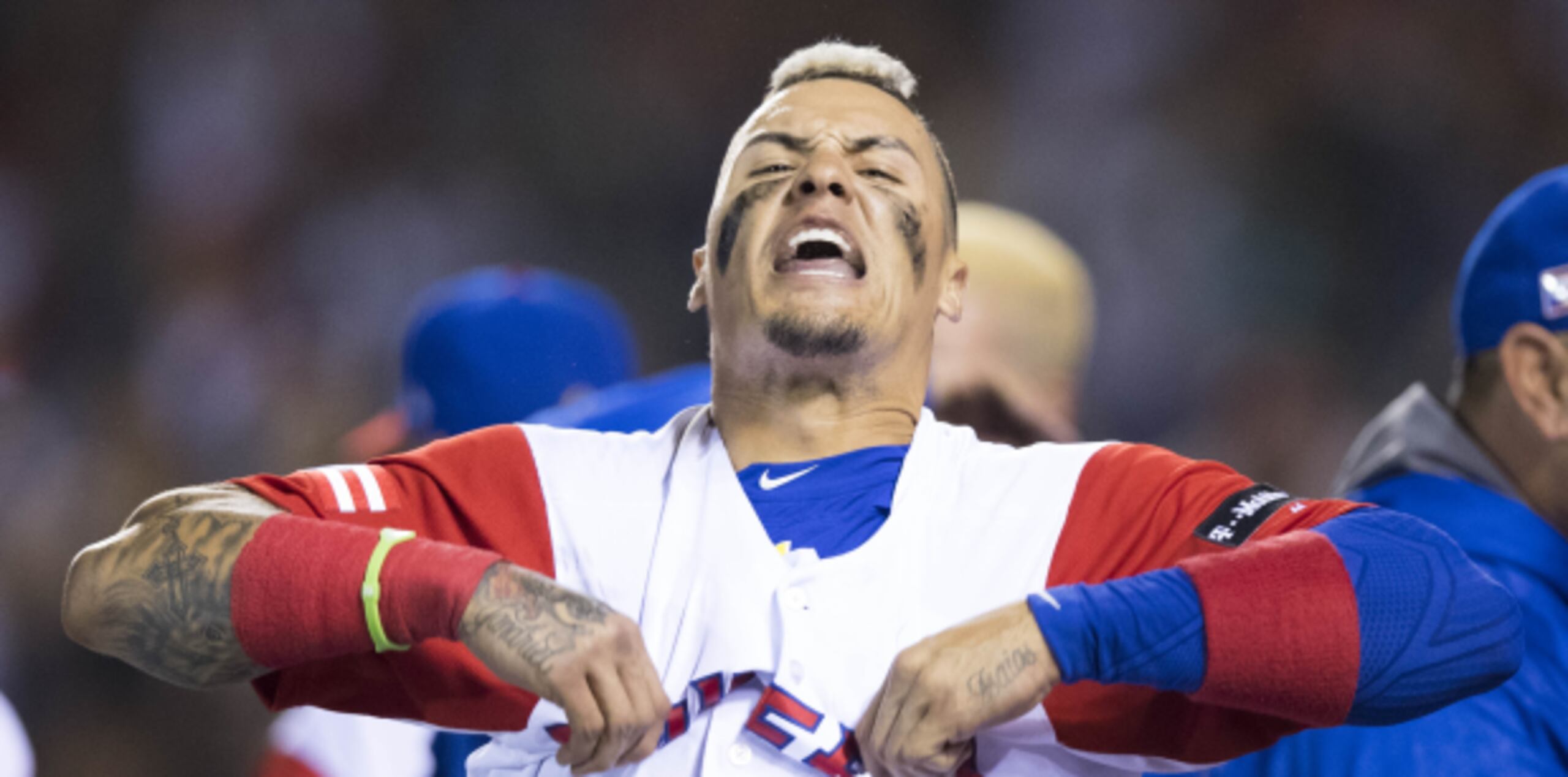 Báez durante el triunfo de ayer sobre la selección de República Dominicana. (tonito.zayas@gfrmedia.com)