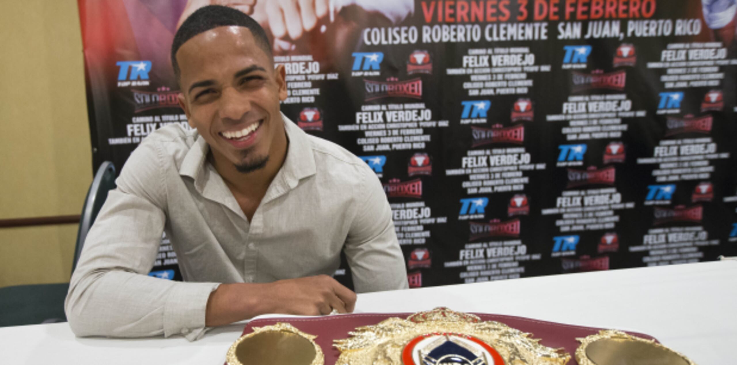 Verdejo está contentopor la dicha de volver al ring después de un extenso periodo de reposo debido al accidente en motora que sufrió en agosto pasado. (Foto/jorge.ramirez@gfrmedia.com)