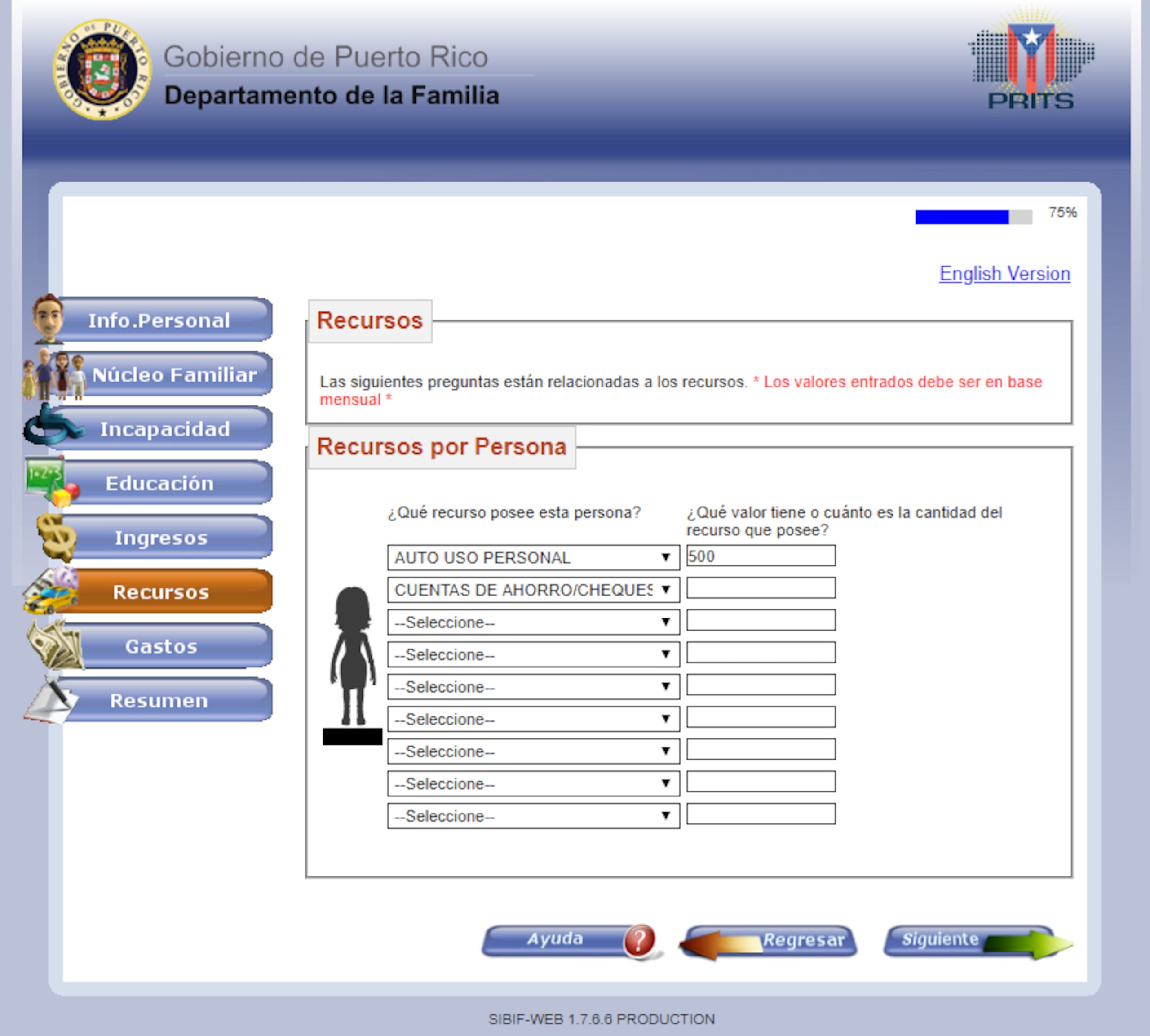 Portal de la Administración para el Desarrollo Socioeconómico.