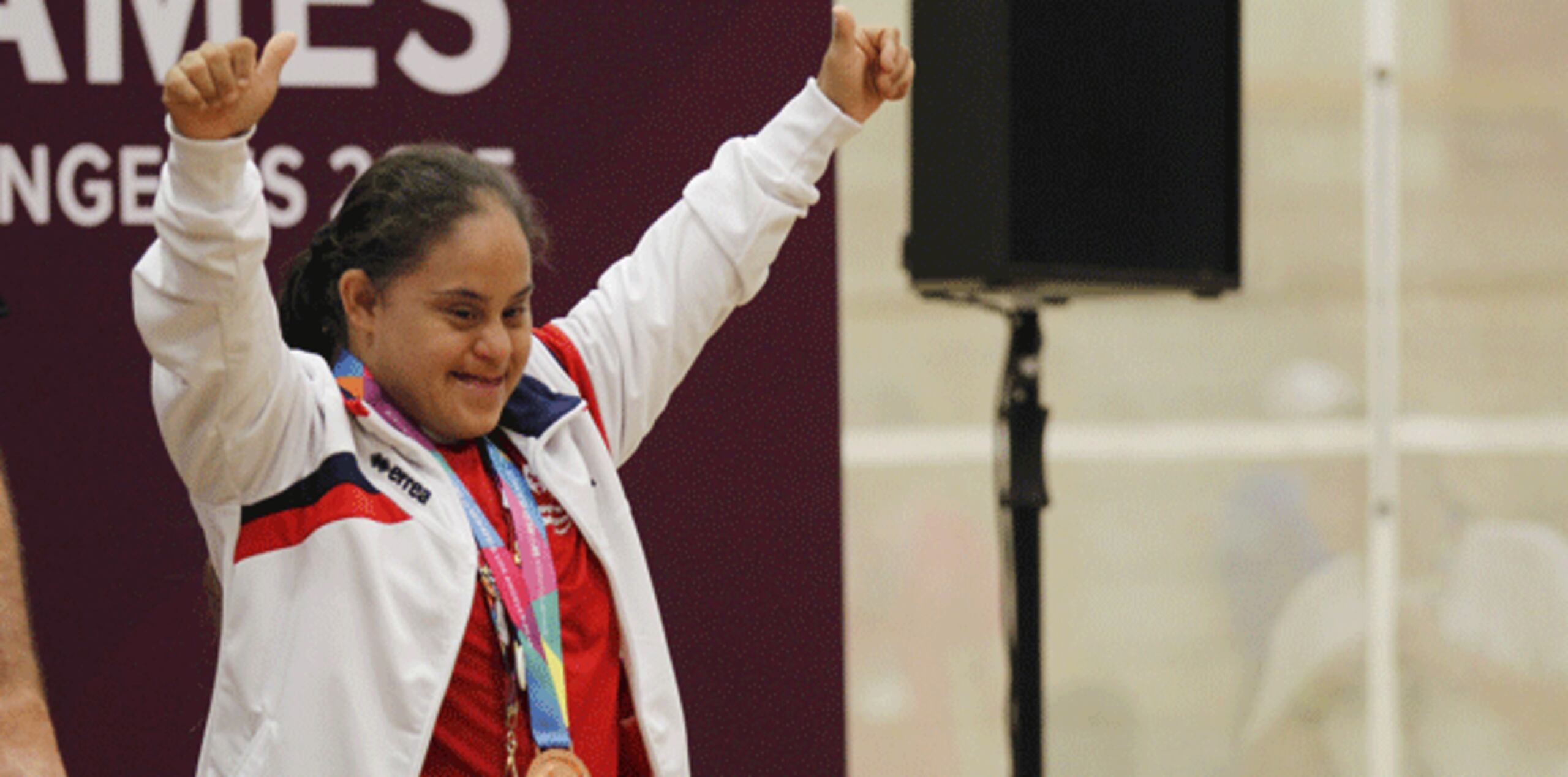 En estos Juegos, Eneida también ha ganado plata en los 100 metros espalda y bronce en 100 metros libre.  (Enviada especial / Michelle Estrada Torres)
