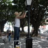 Ponen bonita la Plaza Las Delicias en Naguabo