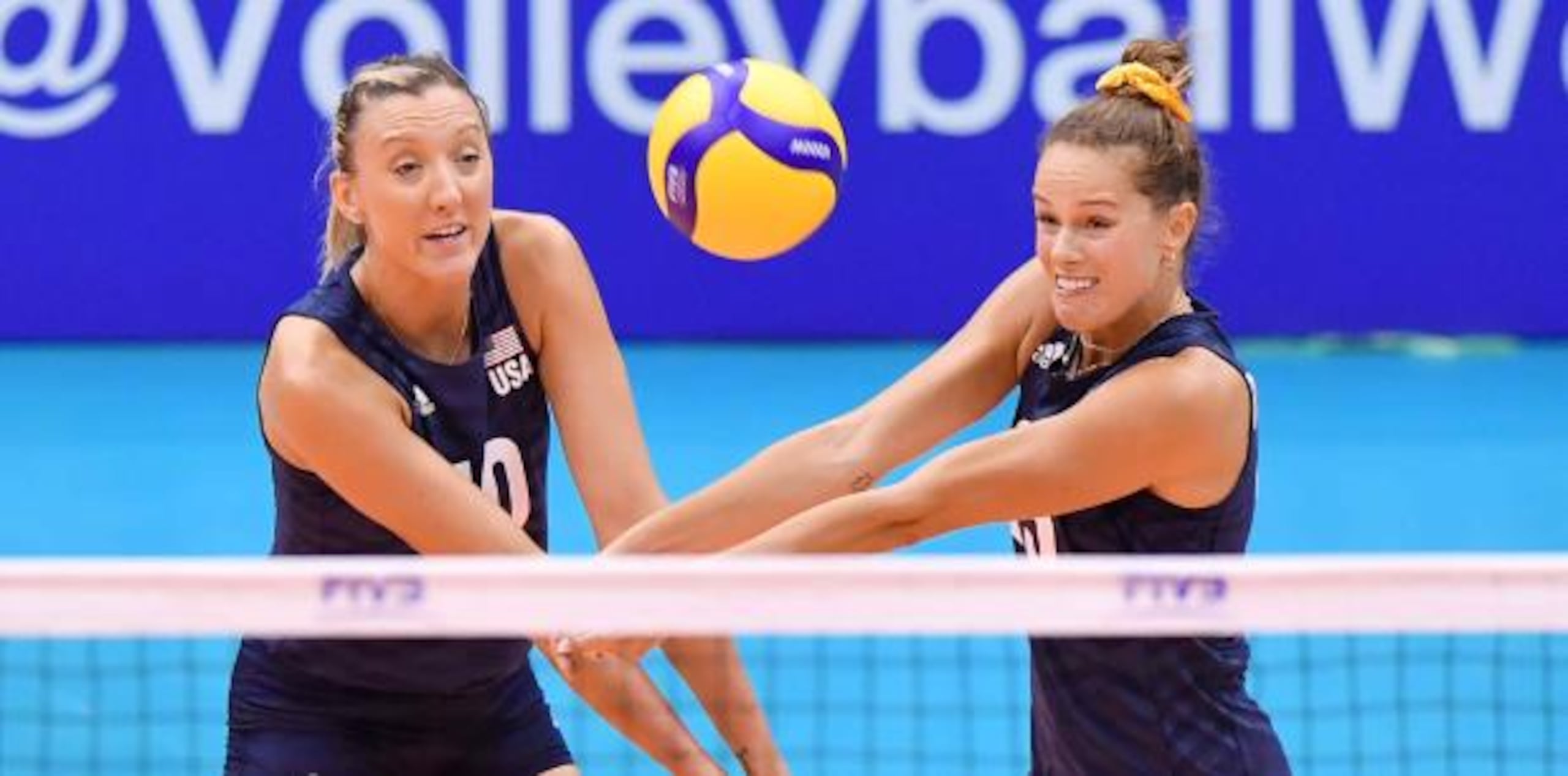 Estados Unidos jugará aquí con el equipo que recién llegó en segundo lugar en la Copa del Mundo, incluyendo a las estrellas pasadoras, Jordan Larson y Kelsey Robinson. (Suministrada / FIVB)