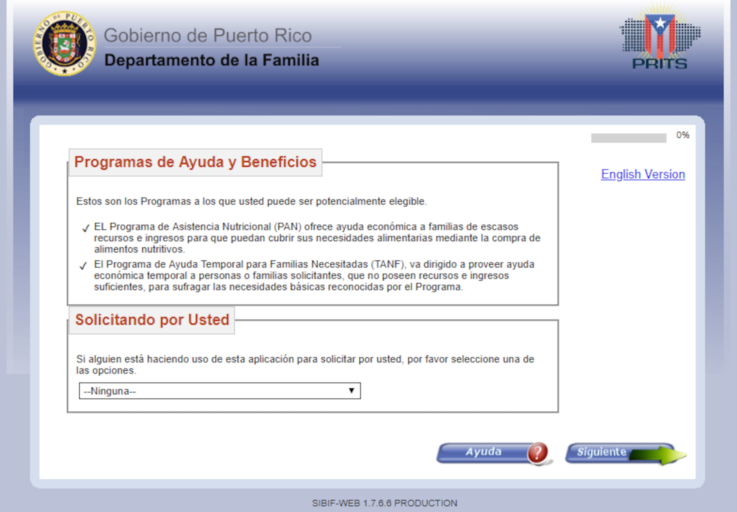 Portal de la Administración para el Desarrollo Socioeconómico.