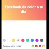 Facebook permite agregar color a las publicaciones de texto