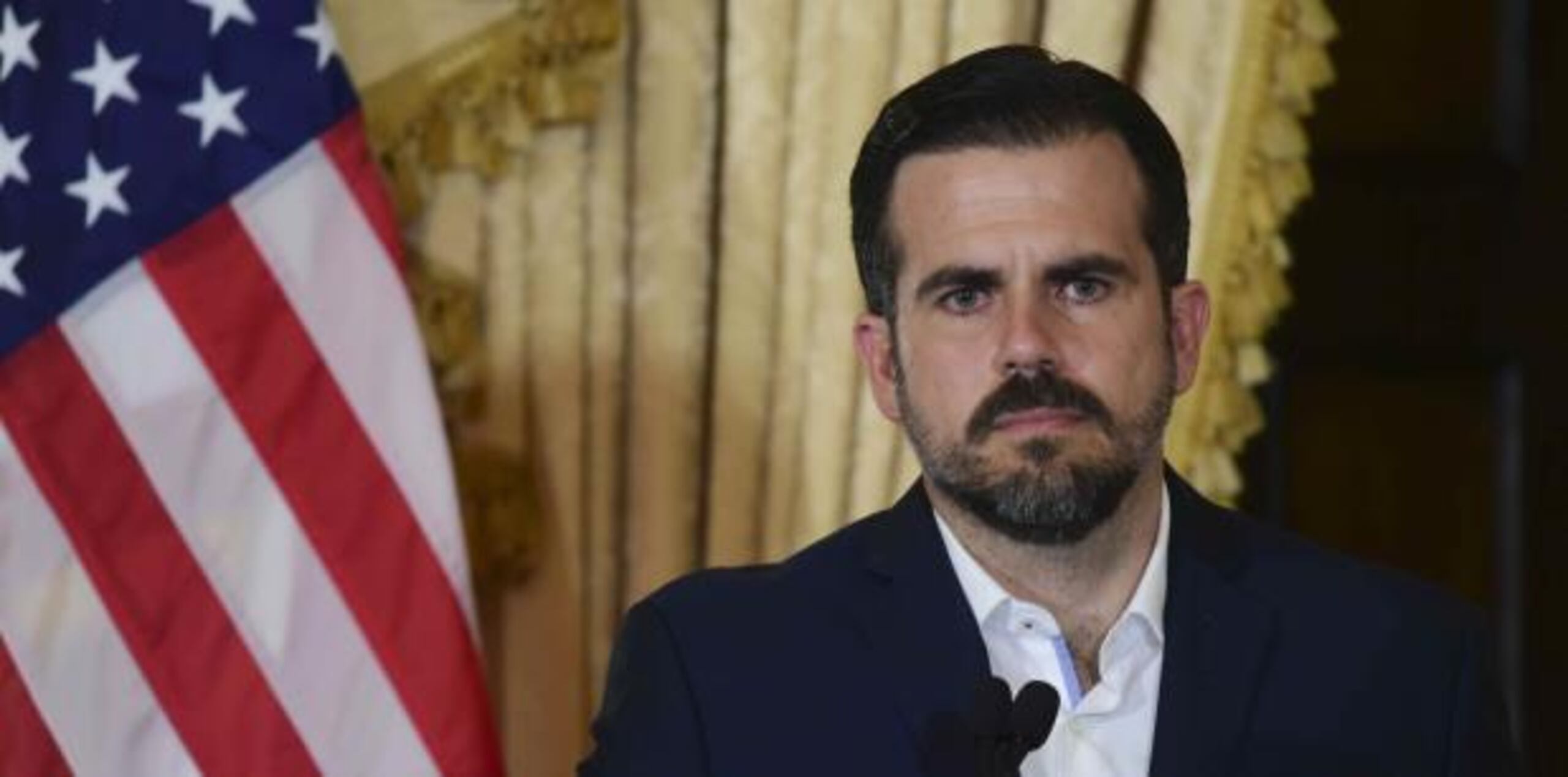 Ricardo Rosselló ofreció una conferencia de prensa el mismo día que llegó a la Isla tras interrumpir sus vacaciones en Europa. (david.villafane@gfrmedia.com)