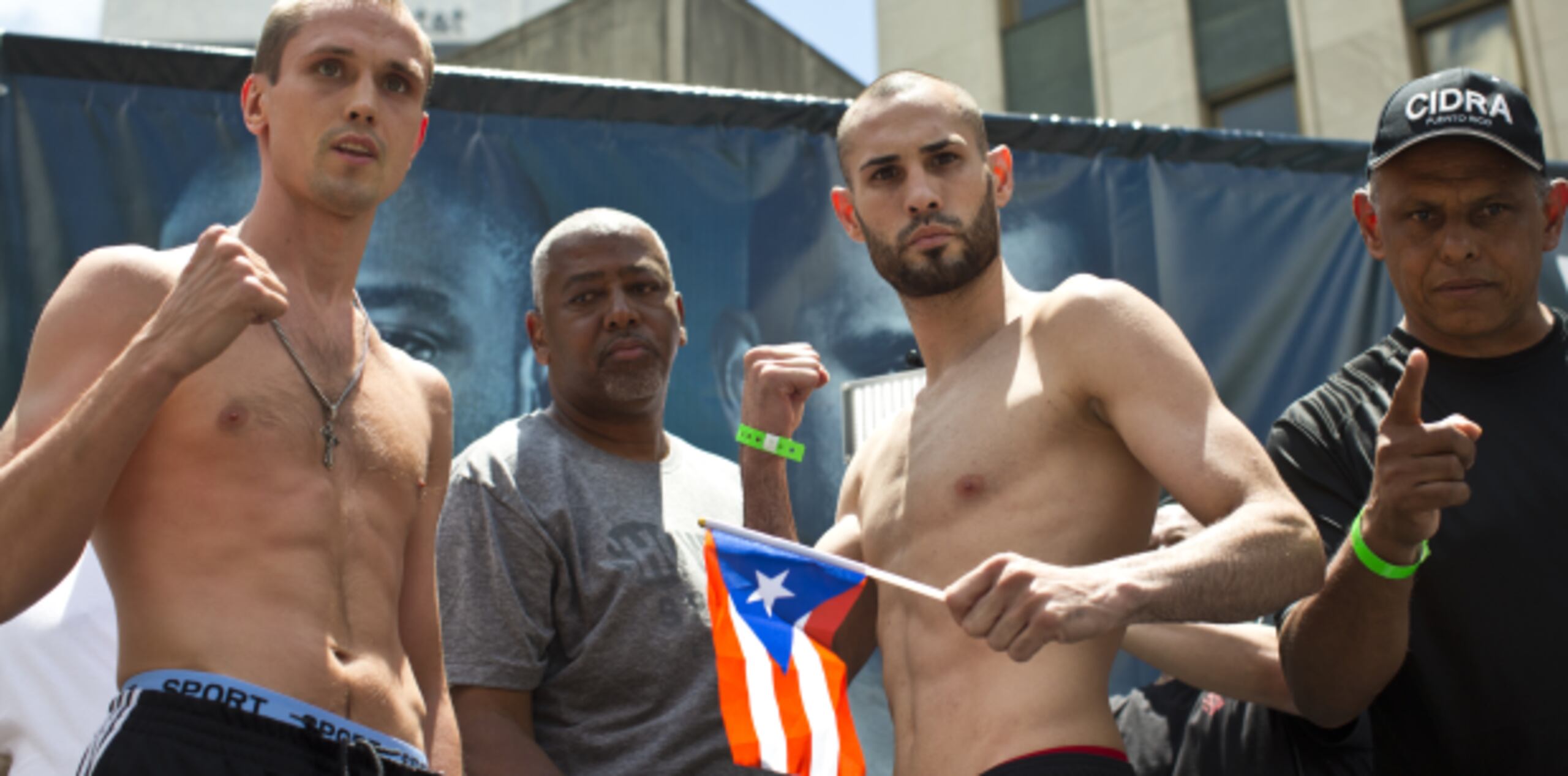 Pedraza se mostró tranquilo por haber superado la faceta del pesaje oficial. (jorge.ramirez@gfrmedia.com)