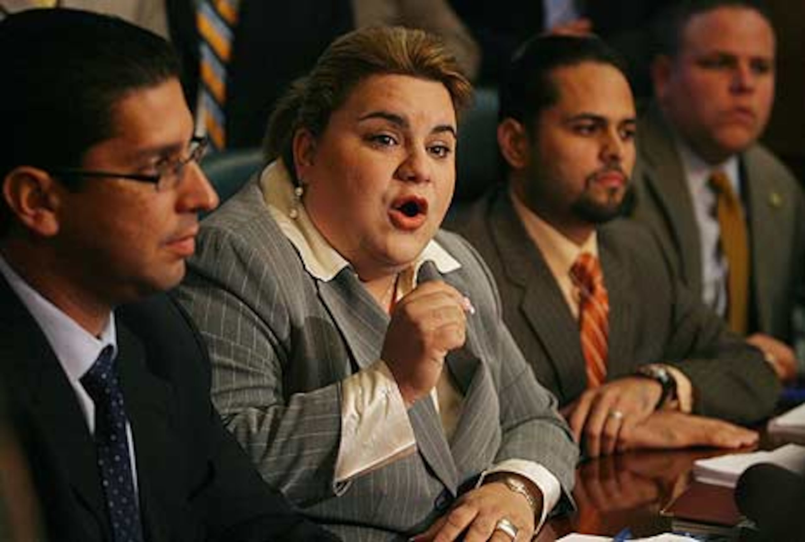 Ante los ataques de Rivera Schatz, Jenniffer González indicó que "para pelear se necesitan dos y yo no estoy dispuesta a eso". (Primera Hora / Teresa Canino Rivera)