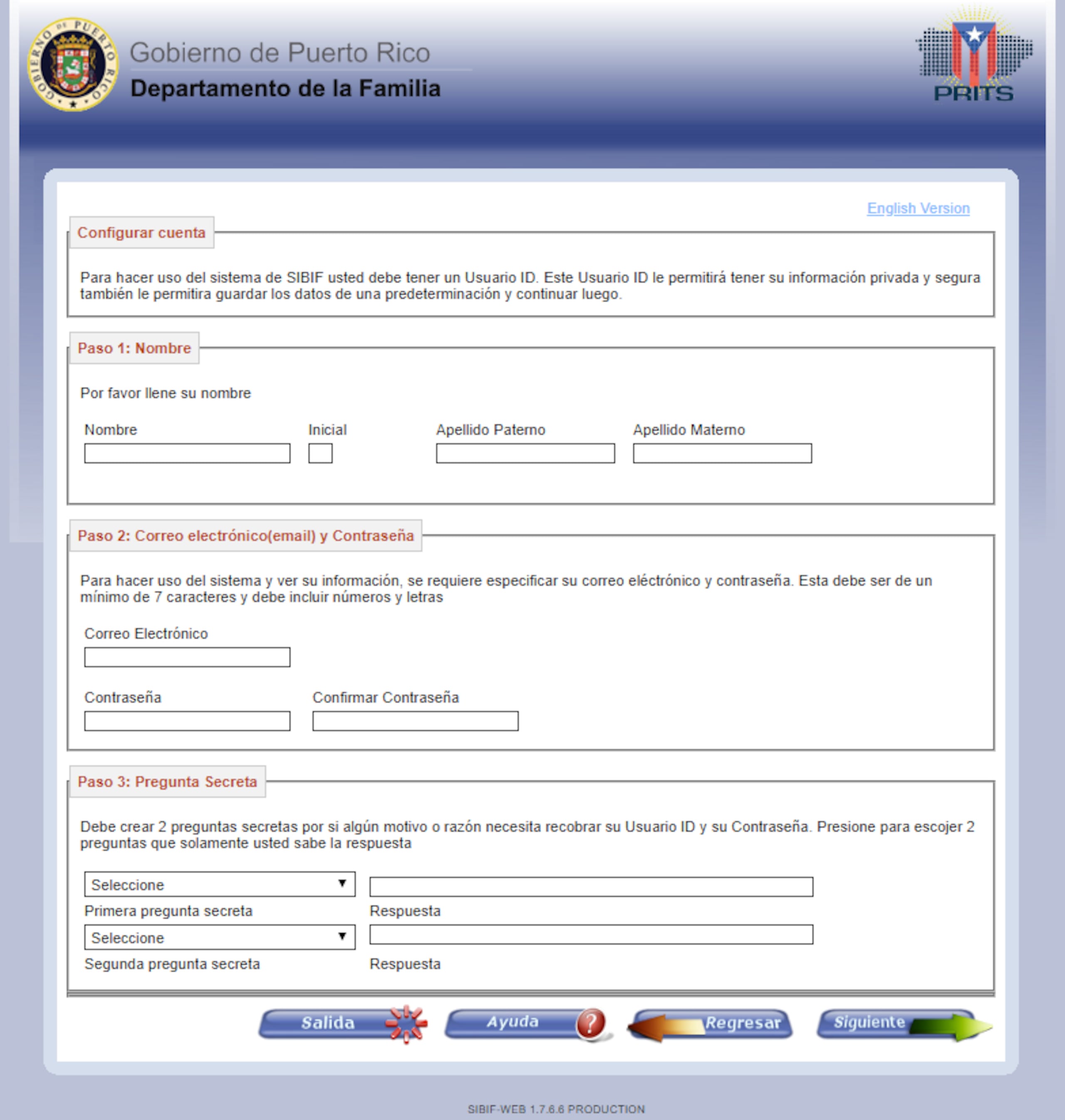 Portal de la Administración para el Desarrollo Socioeconómico.