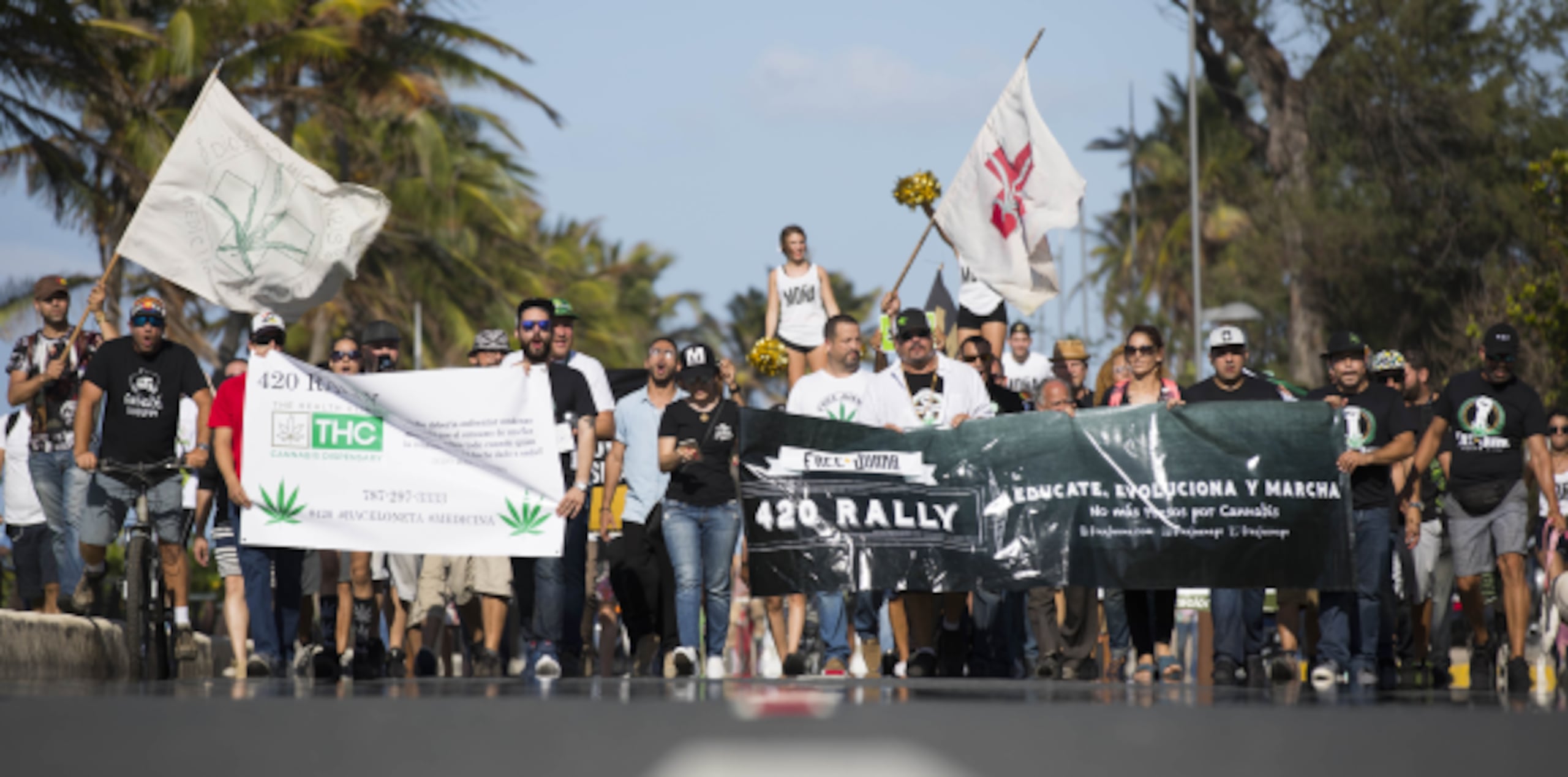 Los manifestantes entienden que hace falta orientación adecuada para que legisladores y público en general dejen de criminalizar la planta. (tonito.zayas@gfrmedia.com)