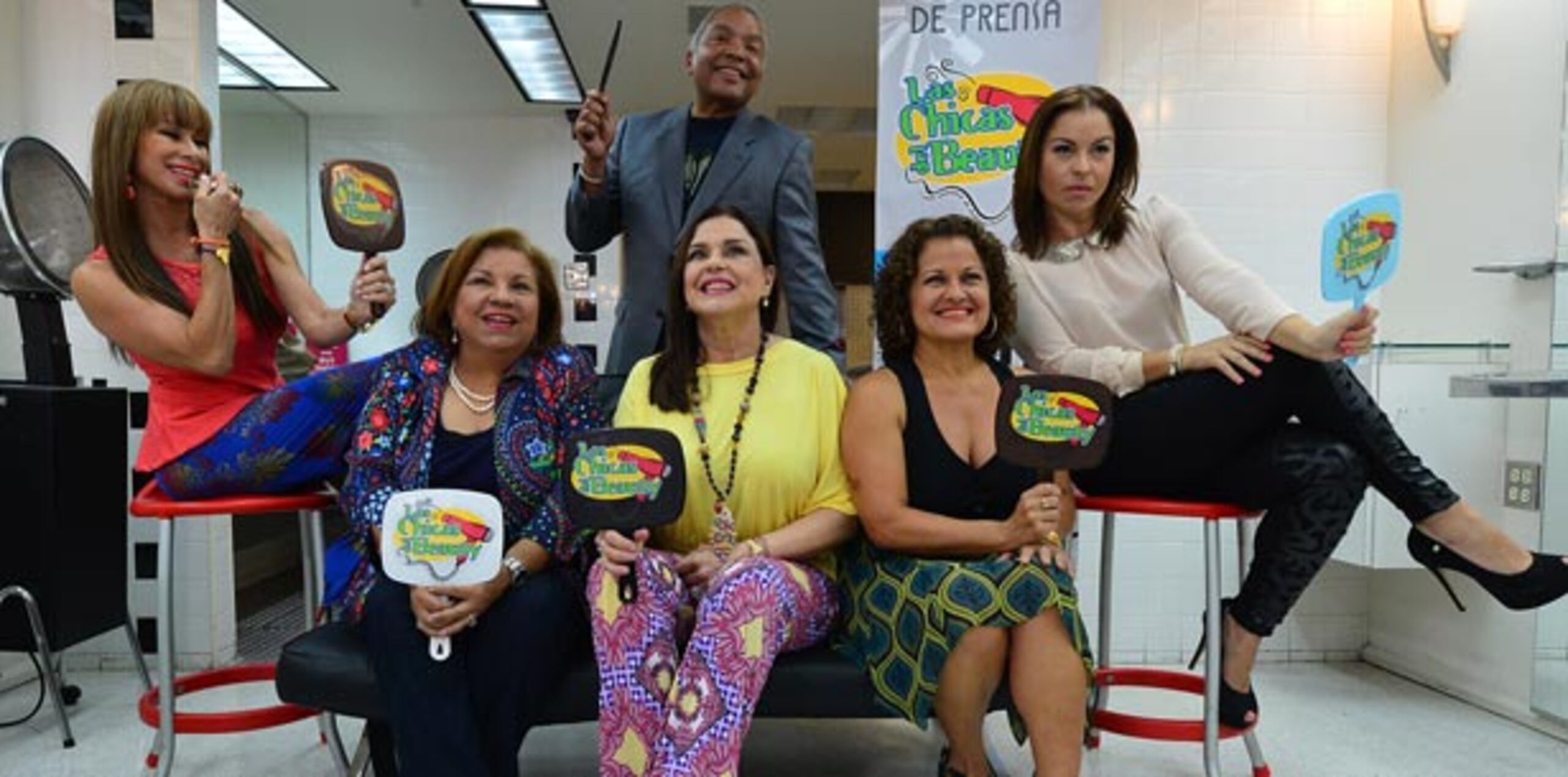 Sonya Cortés, Noelia Crespo, Marilyn Pupo, Magali Carrasquillo, Wanda Sais y –como el Ave María– Rafael José, participan de la obra. (luis.alcaladelolmo@gfrmedia.com)