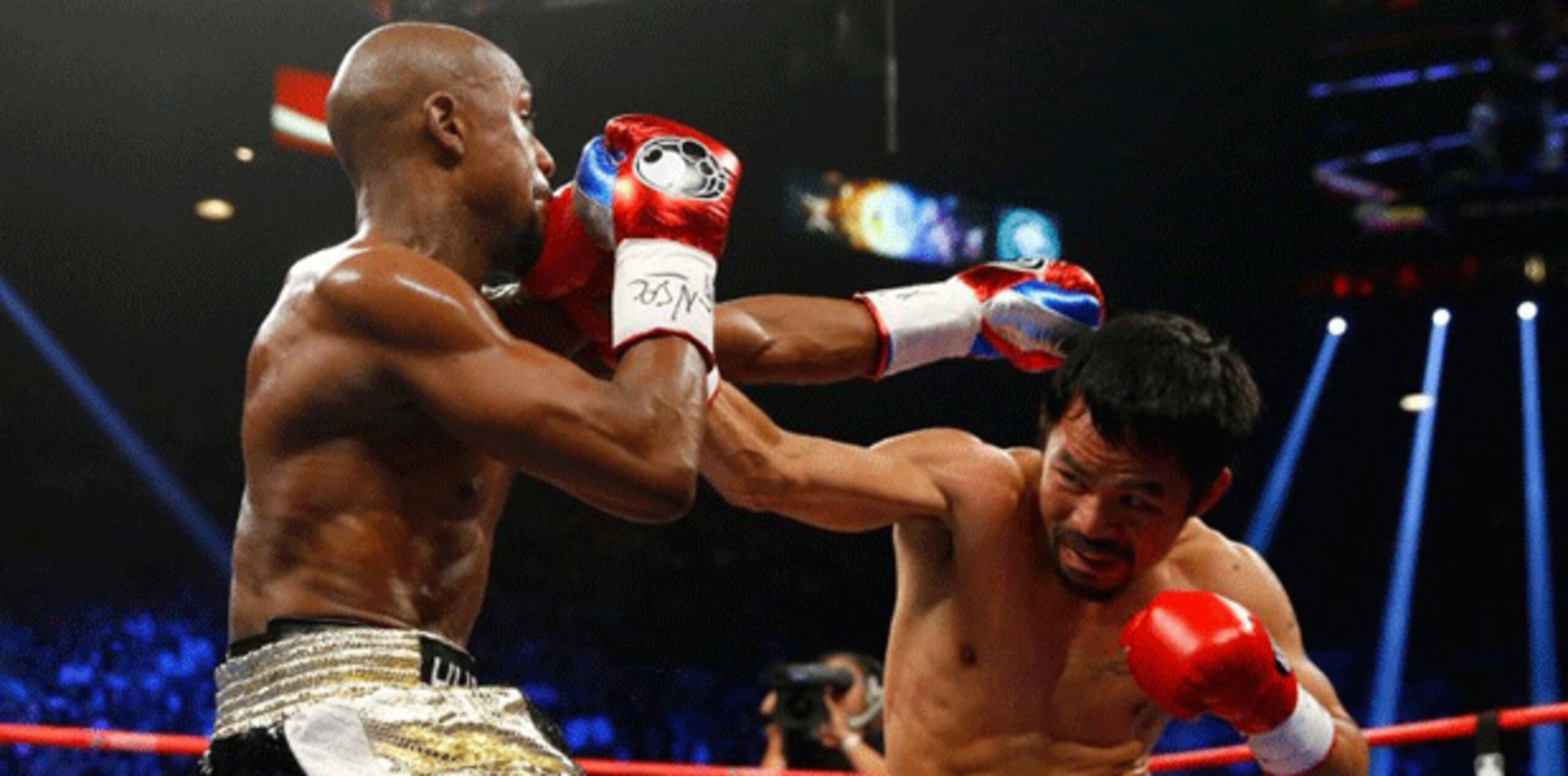 Floyd Mayweather y Manny Pacquiao tendrán su esperado combate esta noche en Las vegas. (AFP)
