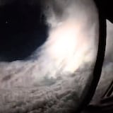 Huracán Lee: captan vídeo de su ojo