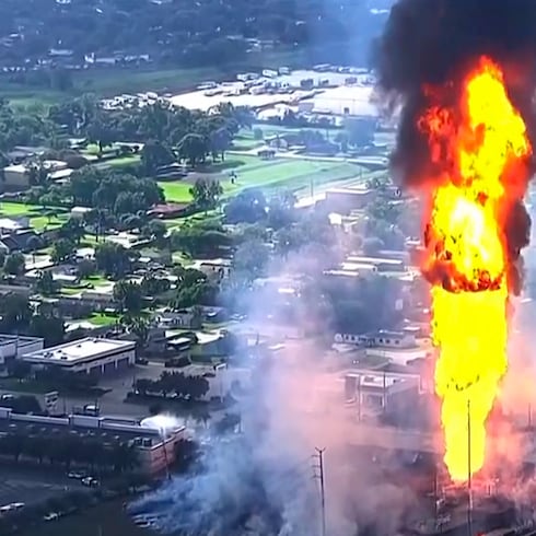 Estremecedor video de explosión de oleoducto en Texas