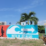 Inauguran mural para concienciar sobre ruta de desalojo 