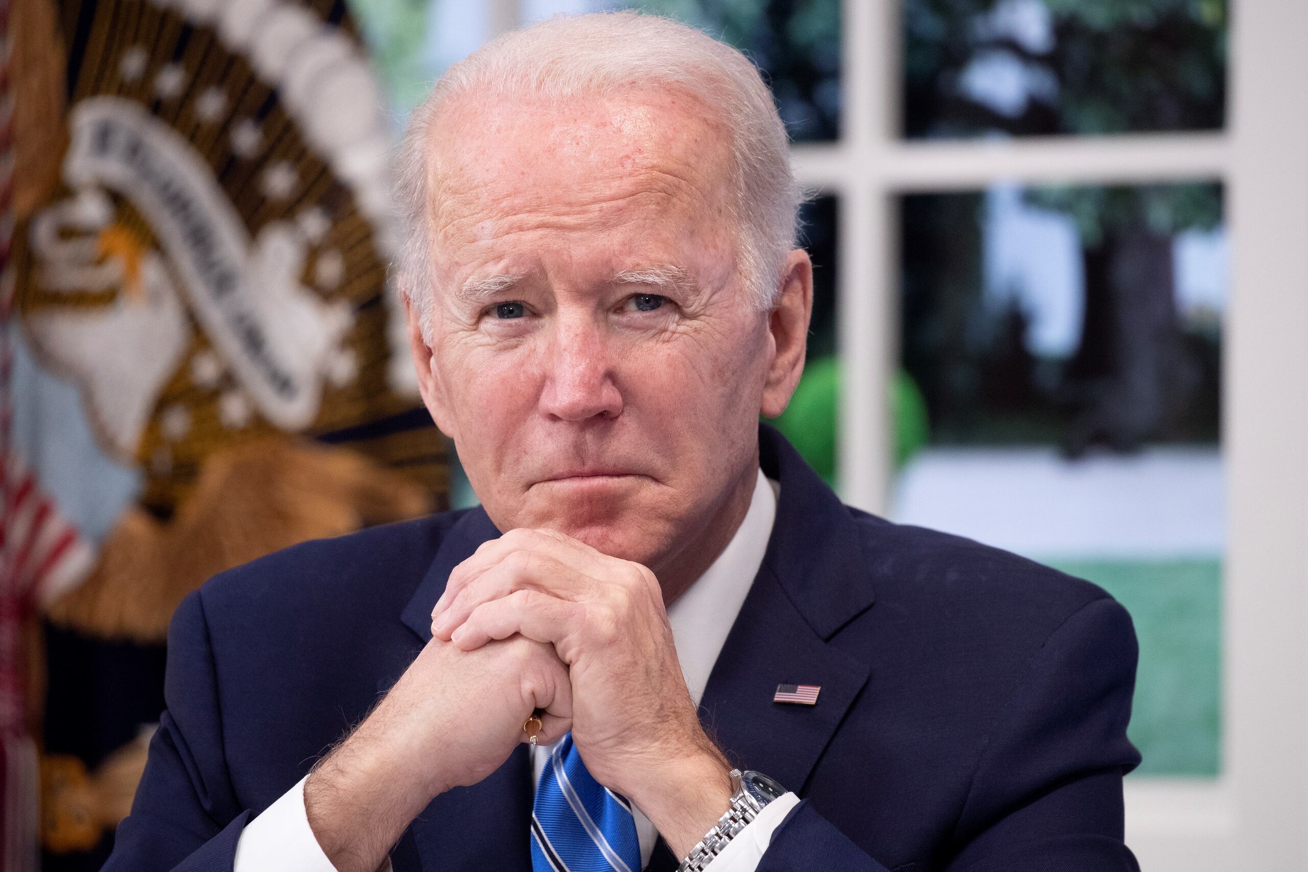 El presidente de Estados Unidos, Joe Biden, en una fotografía del 27 de diciembre de 2021. EFE/Michael Reynolds
