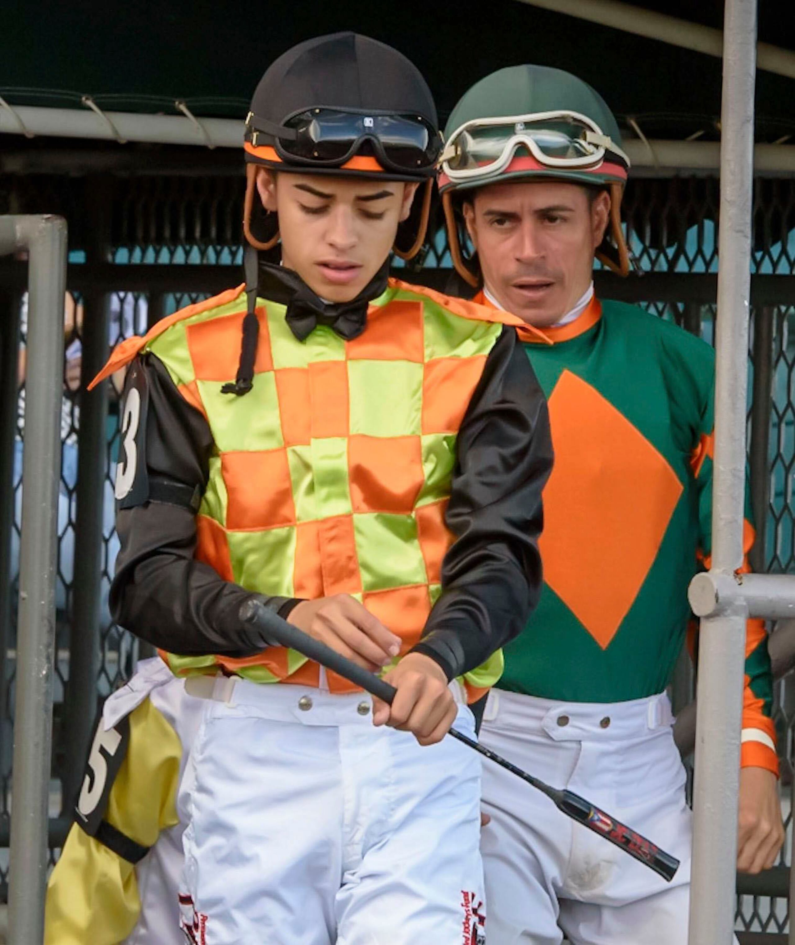 Juan Carlos Díaz, máximo ganador de carreras en la historia de Camarero, ya también tiene a su prole, Jean Carlos, haciendo carrera en el hipismo.  (CManchego Sports)