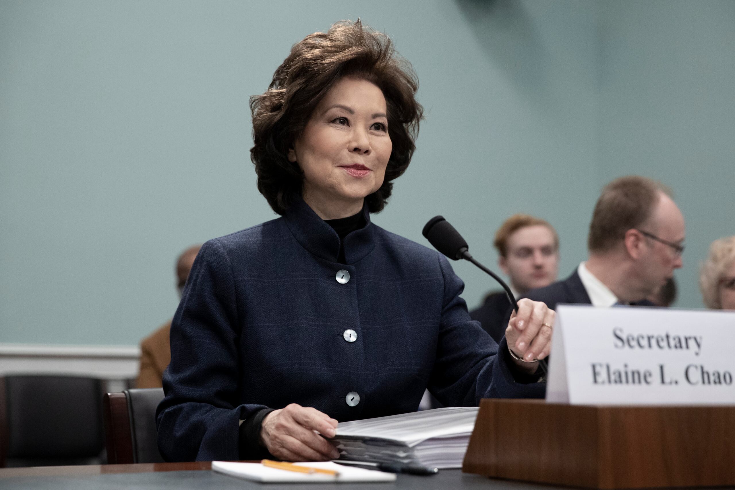 La secretaria de Transporte, Elaine Chao, anunció hoy su dimisión tras el asalto al Capitolio por parte de seguidores del presidente Donald Trump.