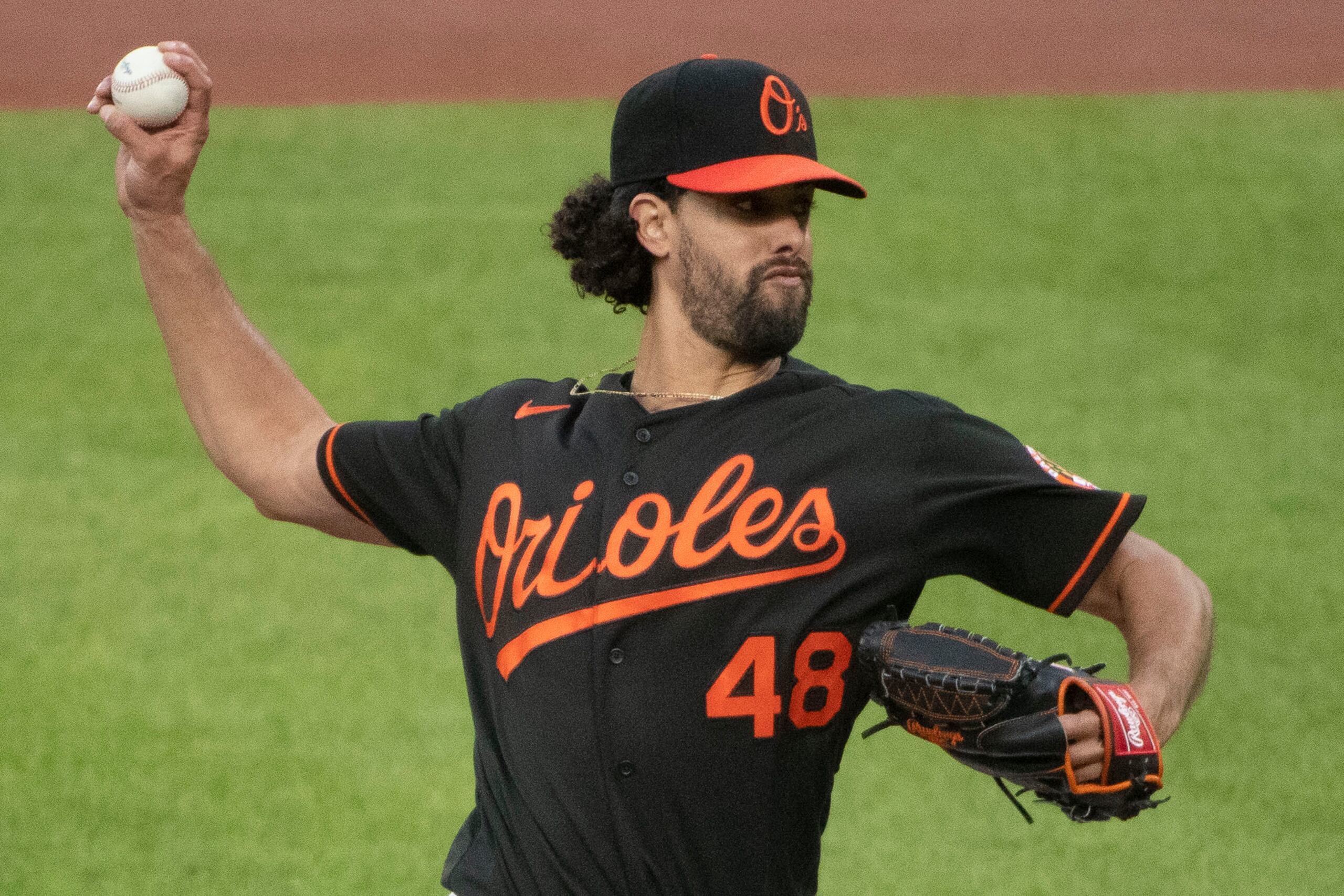 Jorge López, de los Orioles, tiene marca de 1-3 con efectividad de 8.15 en el inicio de esta temporada.