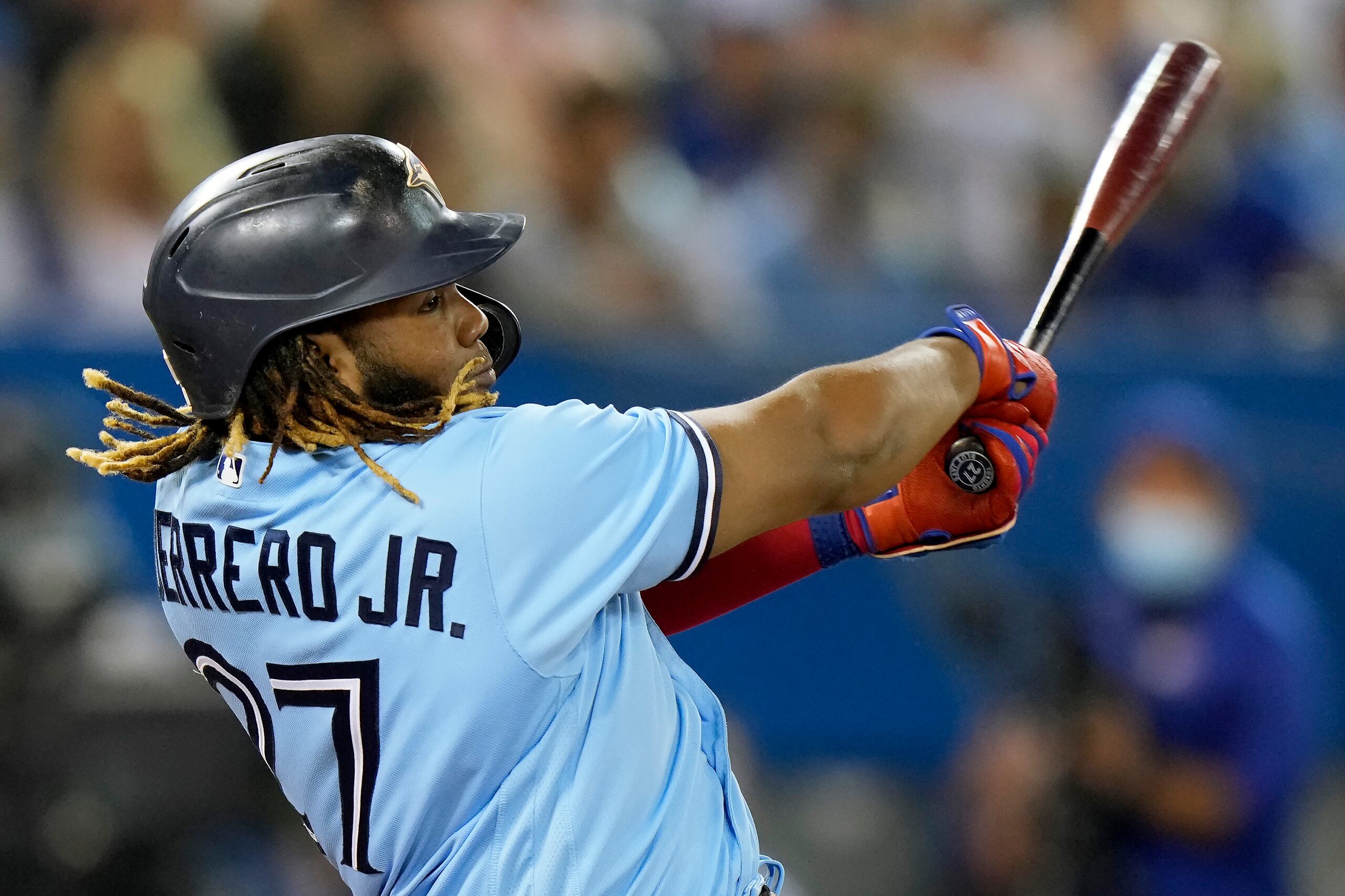 Vladimir Guerrero Jr. tuvo una temporada de MVP con los Blue Jays de Toronto.