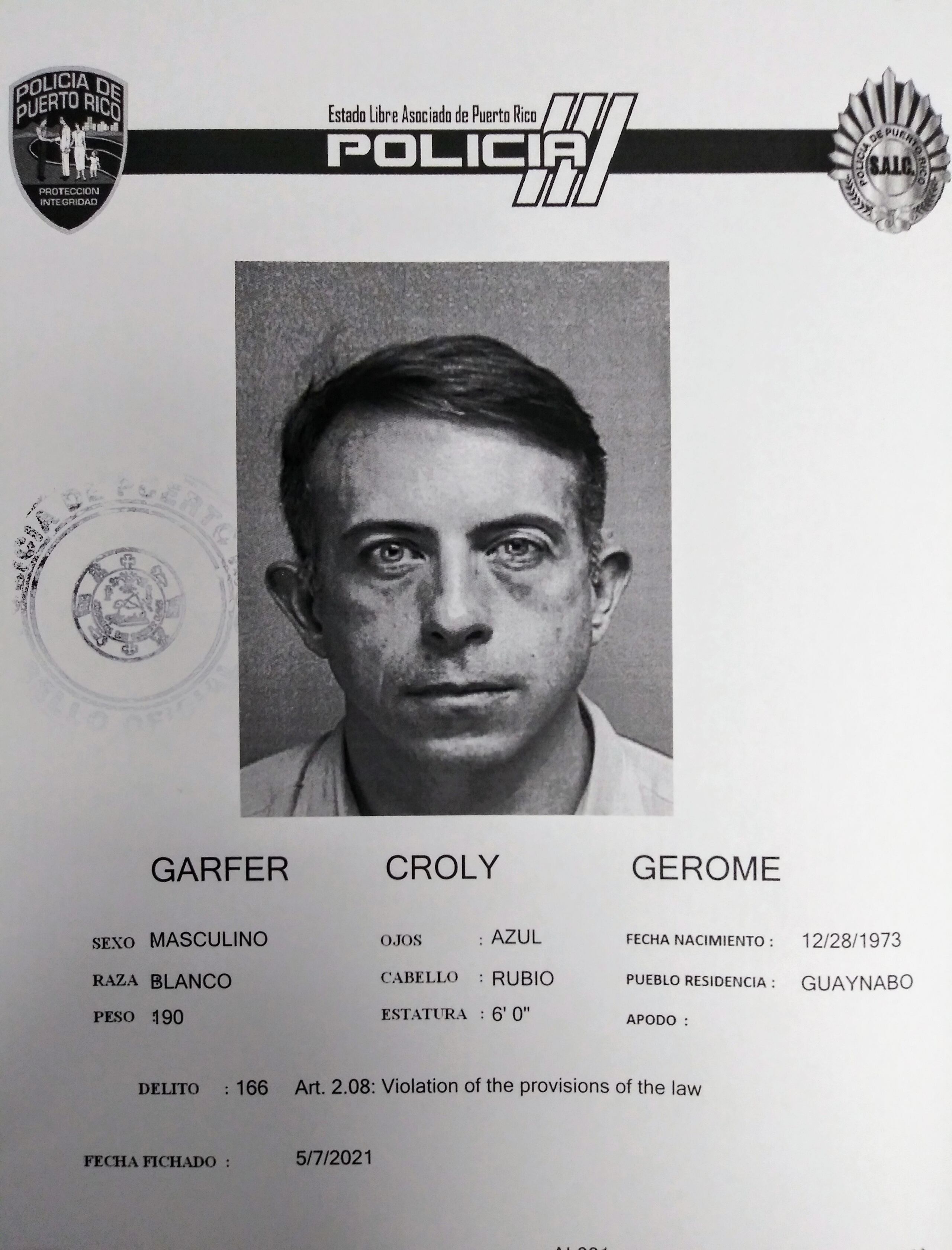 Foto del fichaje de Jerome Garffer Croly.