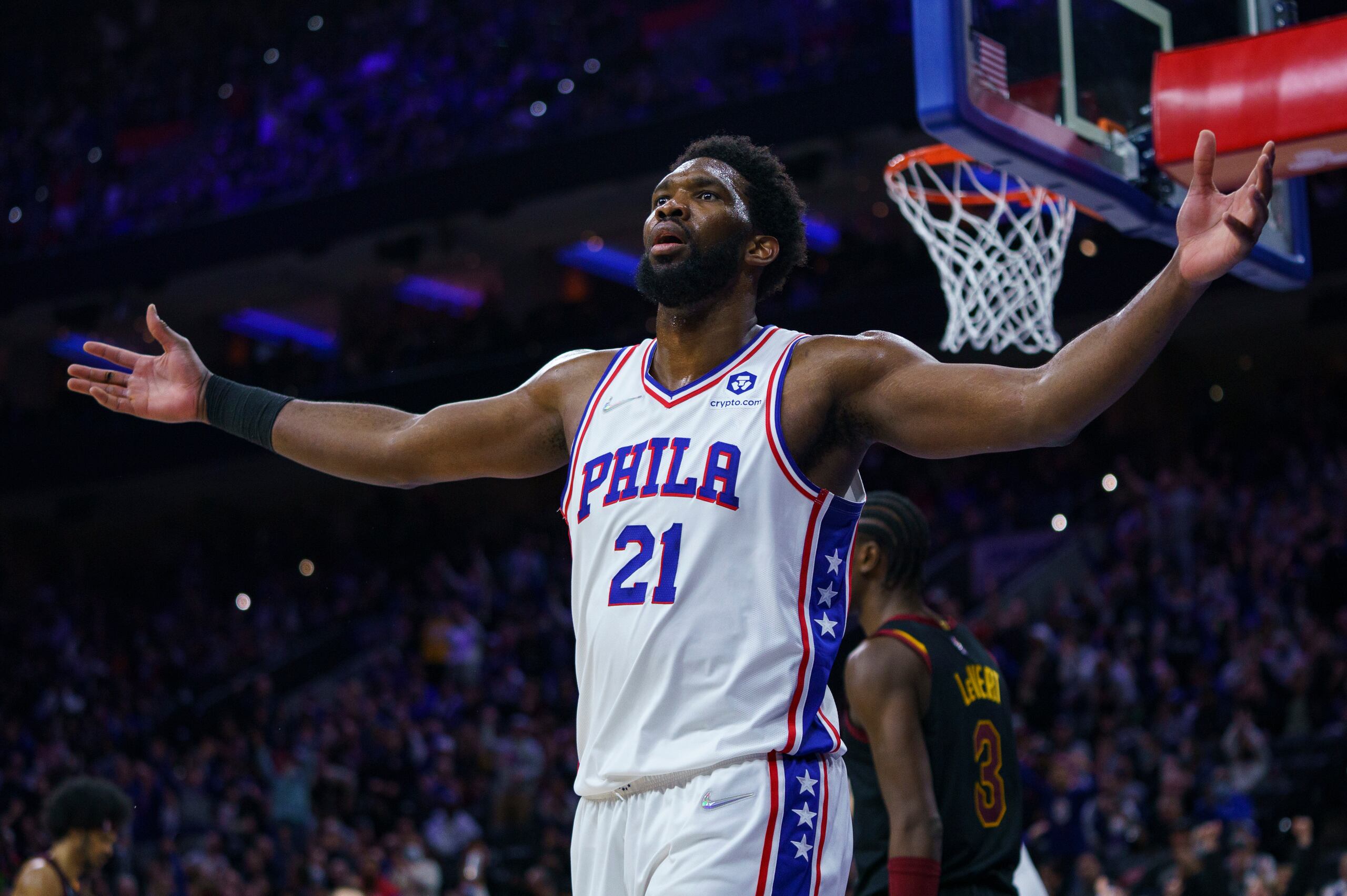 Joel Embiid, de los Sixers de Filadelfia.