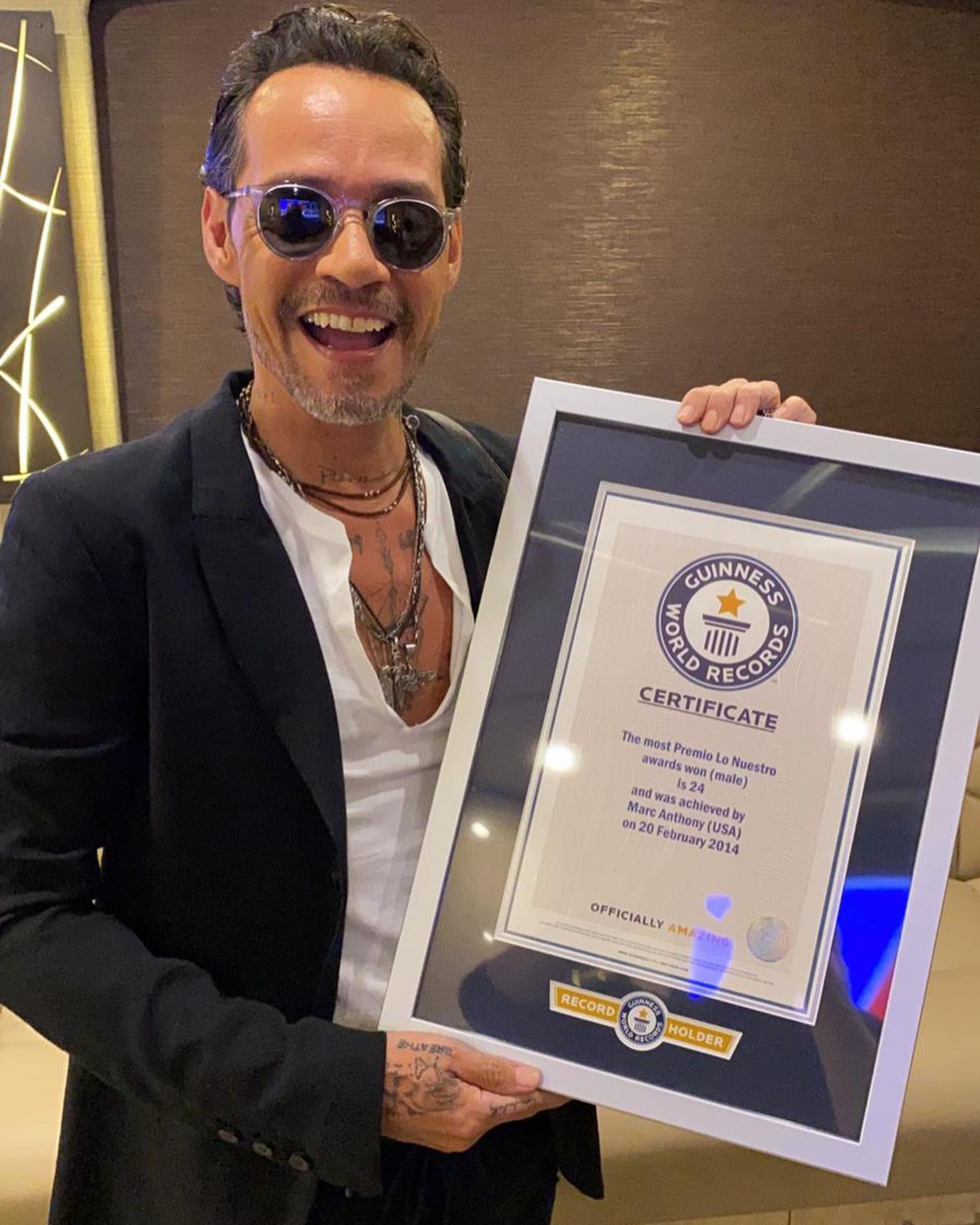 Es el tercer título que recibe de Guiness World Records.