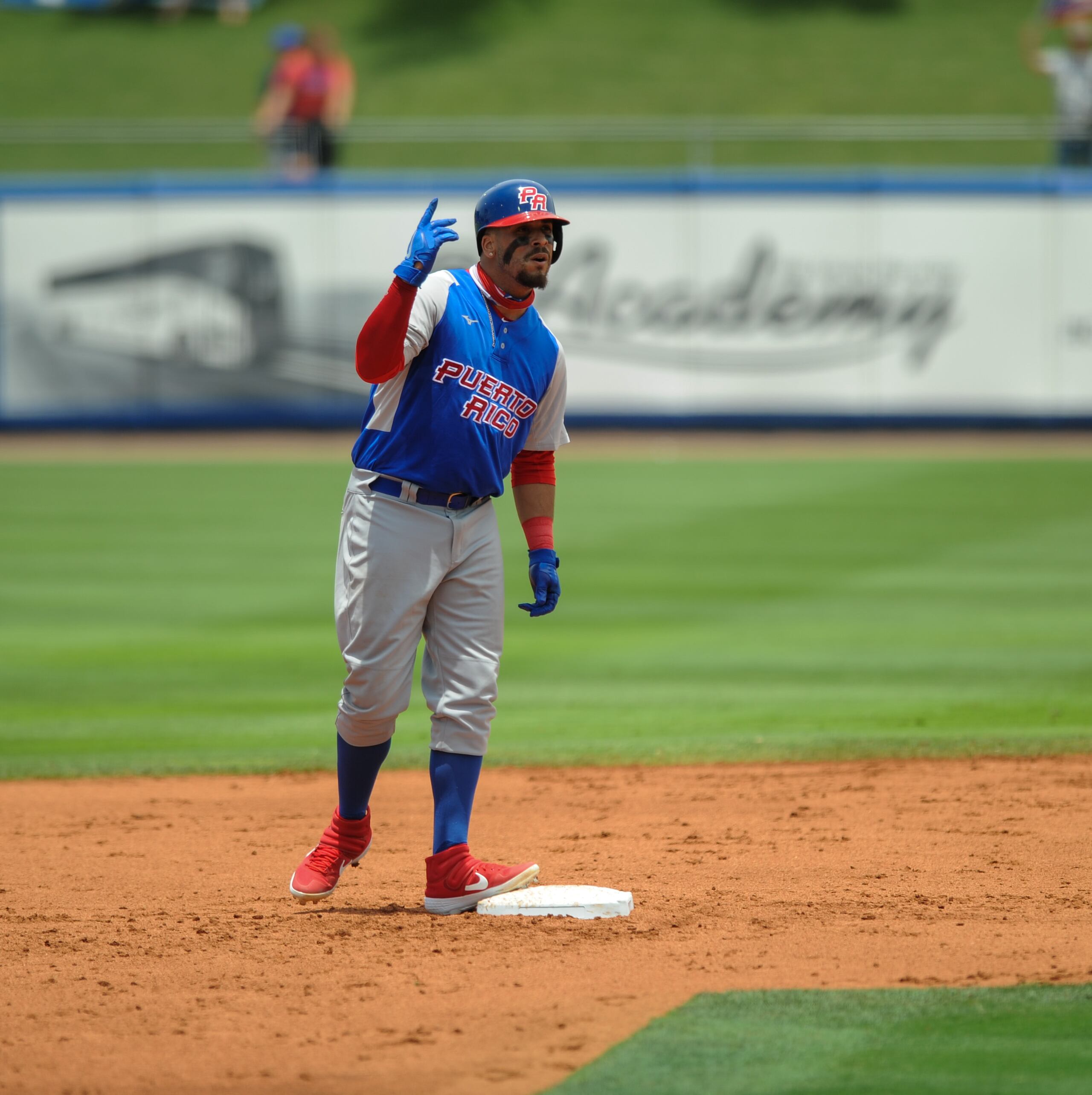 Kevin Luciano fue el mejor bateador de Puerto Rico en el partido al irse de 3-2 en la tarde.