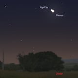 Esta noche ocurre la gran conjunción de Venus y Júpiter 