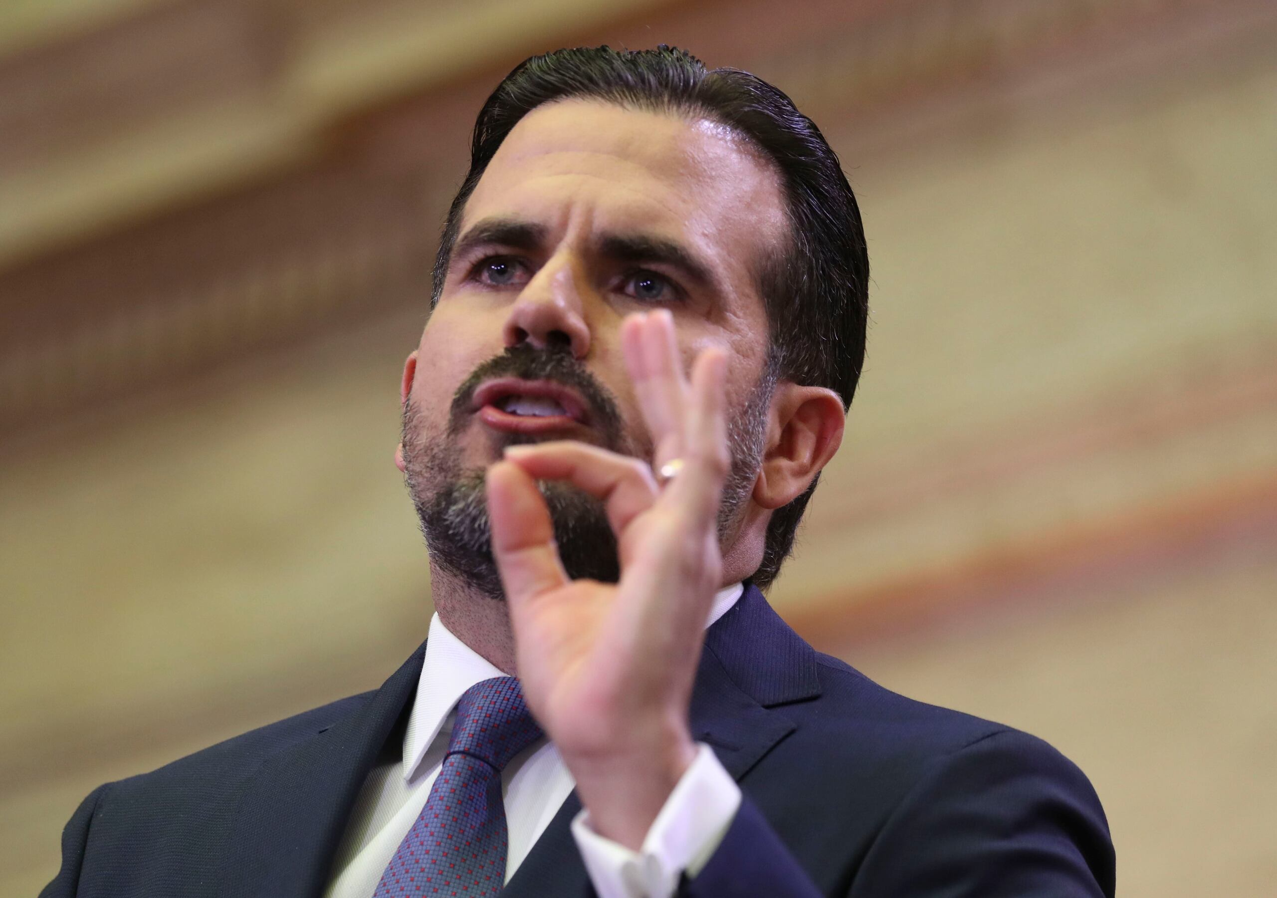 El gobernador Ricardo Rosselló Nevares, durante su tercer mensaje de situación del estado el miércoles, 24 de abril de 2019. (teresa.canino@gfrmedia.com)