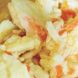 Receta: Ensalada cítrica de king crab con chips de viandas