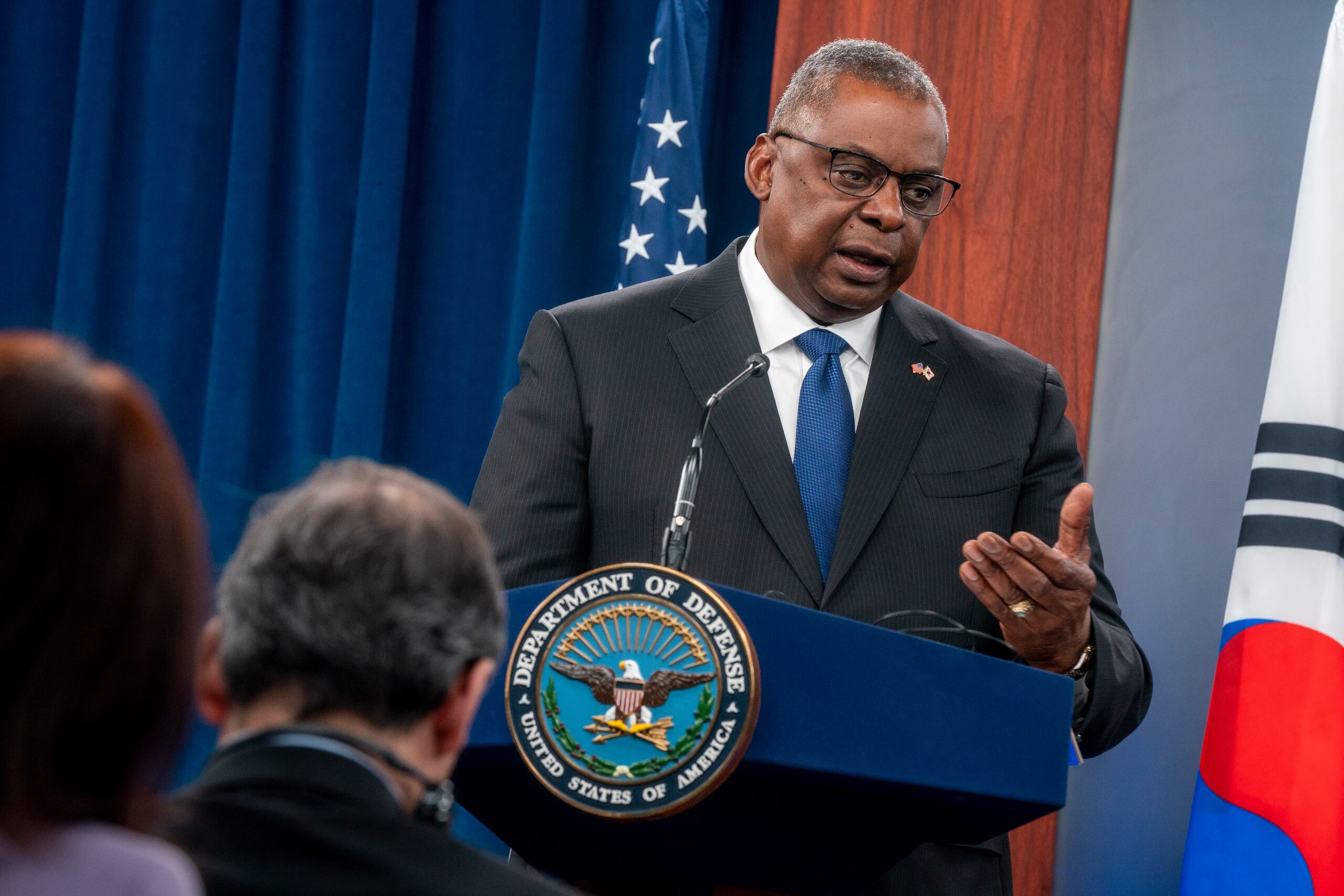 Fotografía de archivo del secretario de Defensa de EE.UU., Lloyd Austin EFE/EPA/SHAWN THEW
