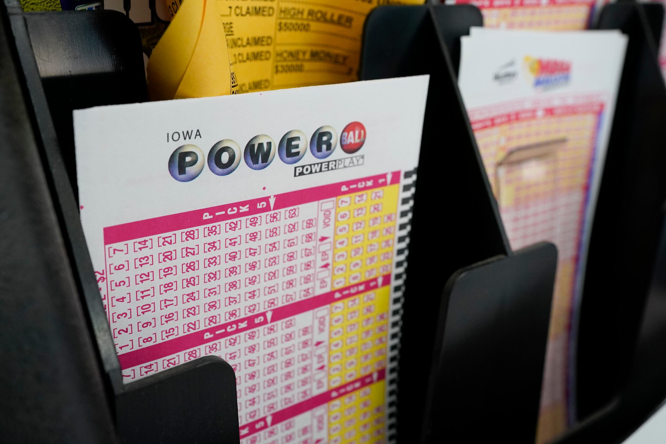 Boleto para jugar Powerball.