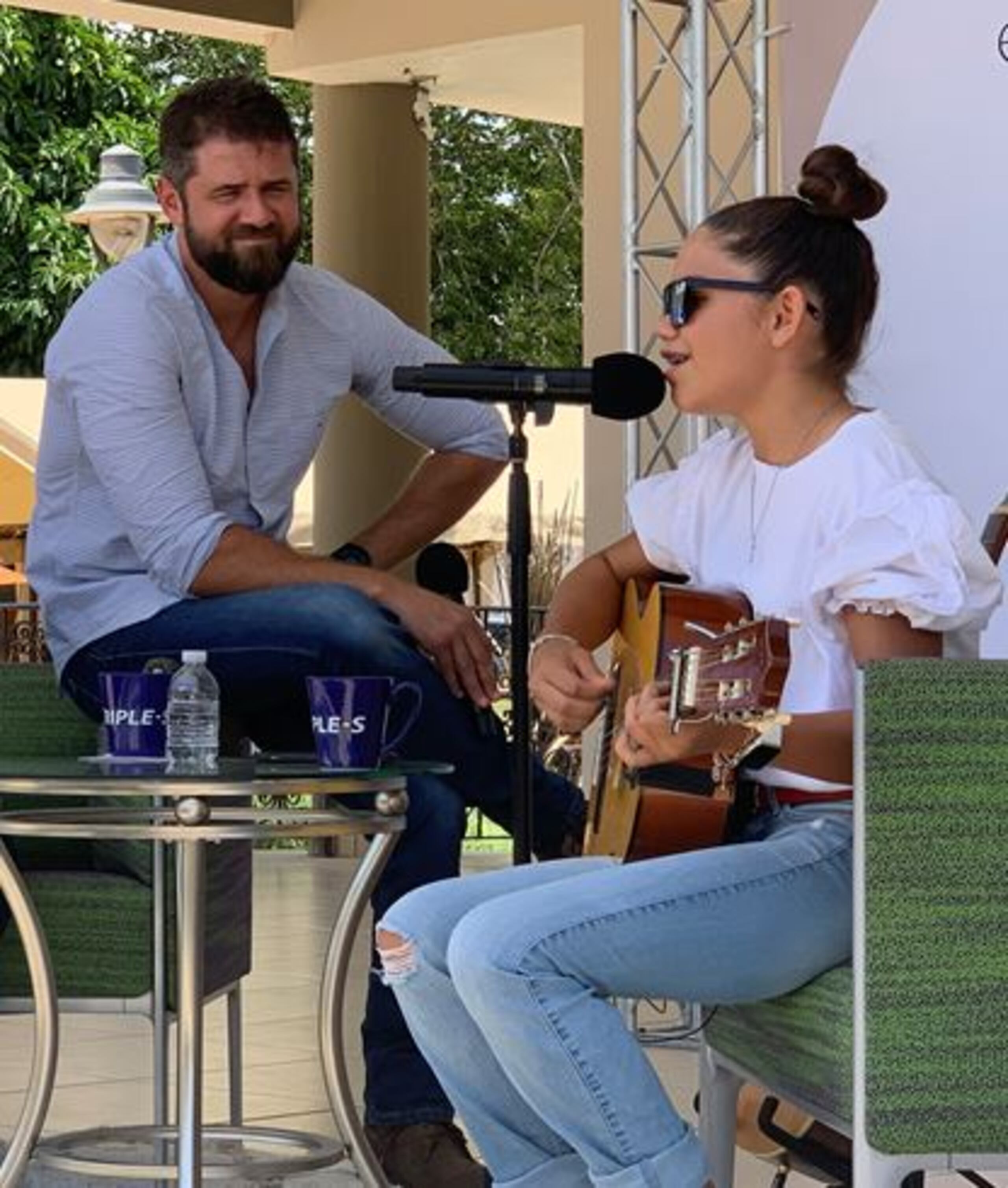 Hermes Croatto quedó impresionado con el talento de la joven yaucana Dorian Cruz Lebrón.