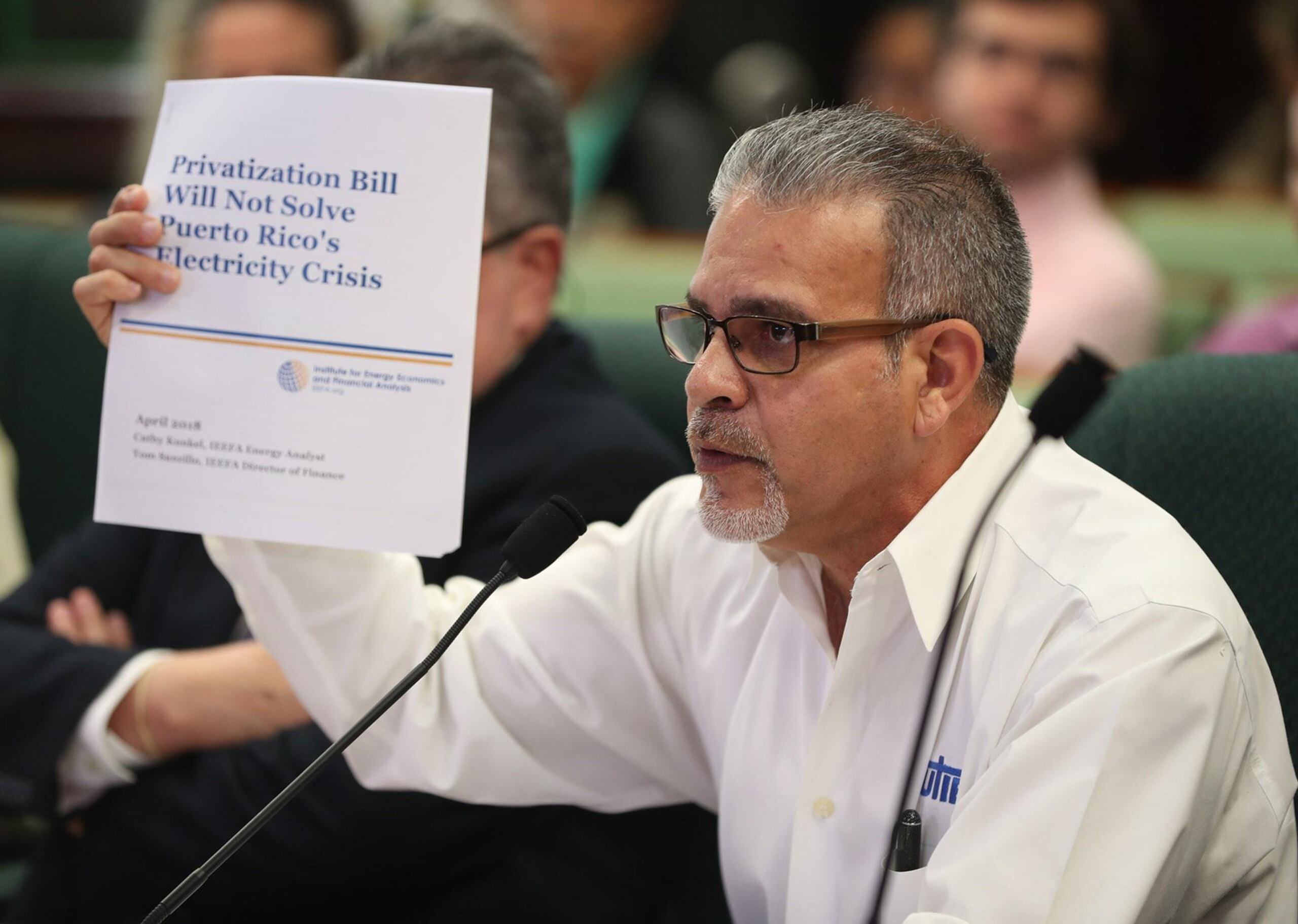 El presidente de la UTIER, Ángel Figueroa Jaramillo.