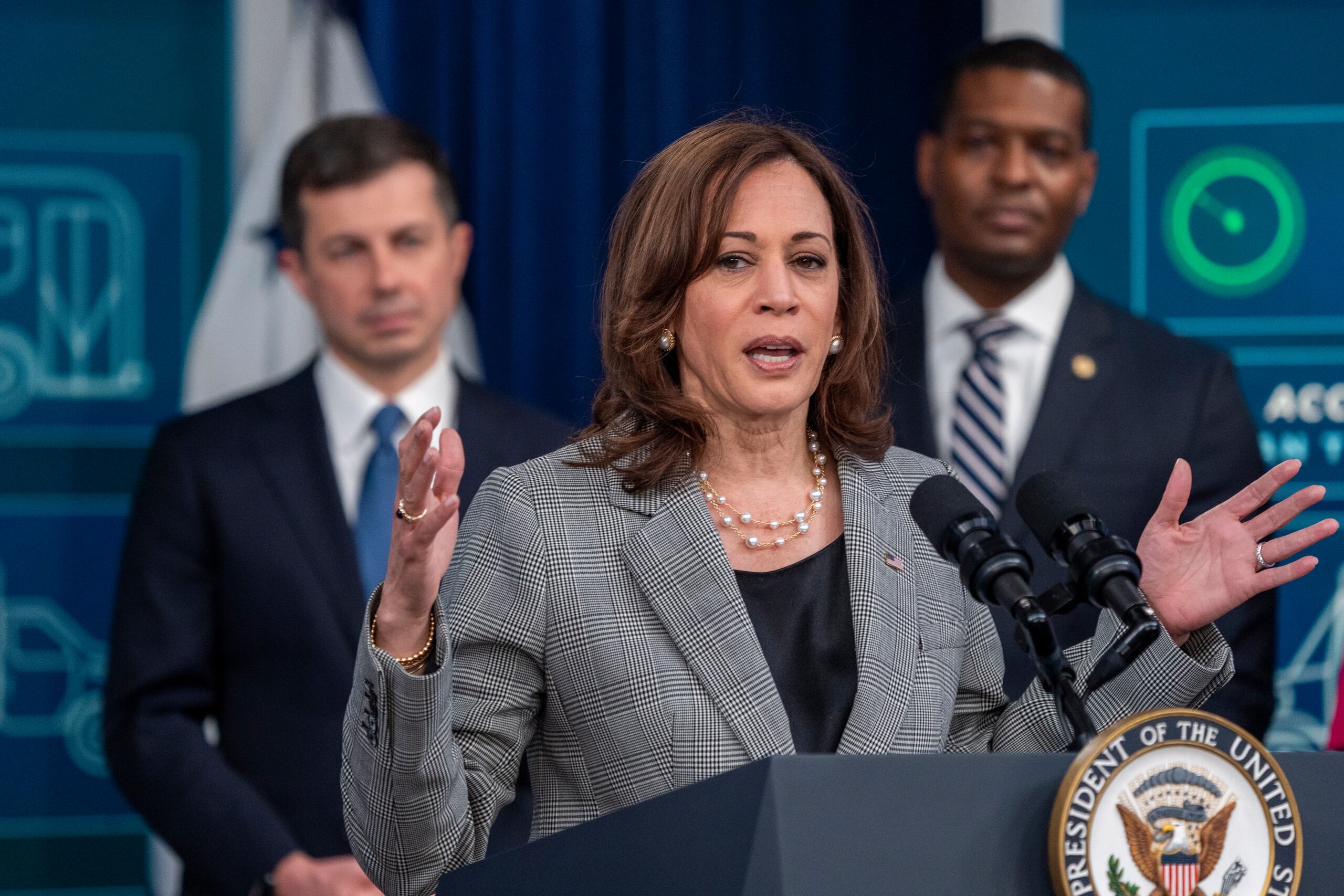 Kamala Harris, vicepresidenta de los Estados Unidos.