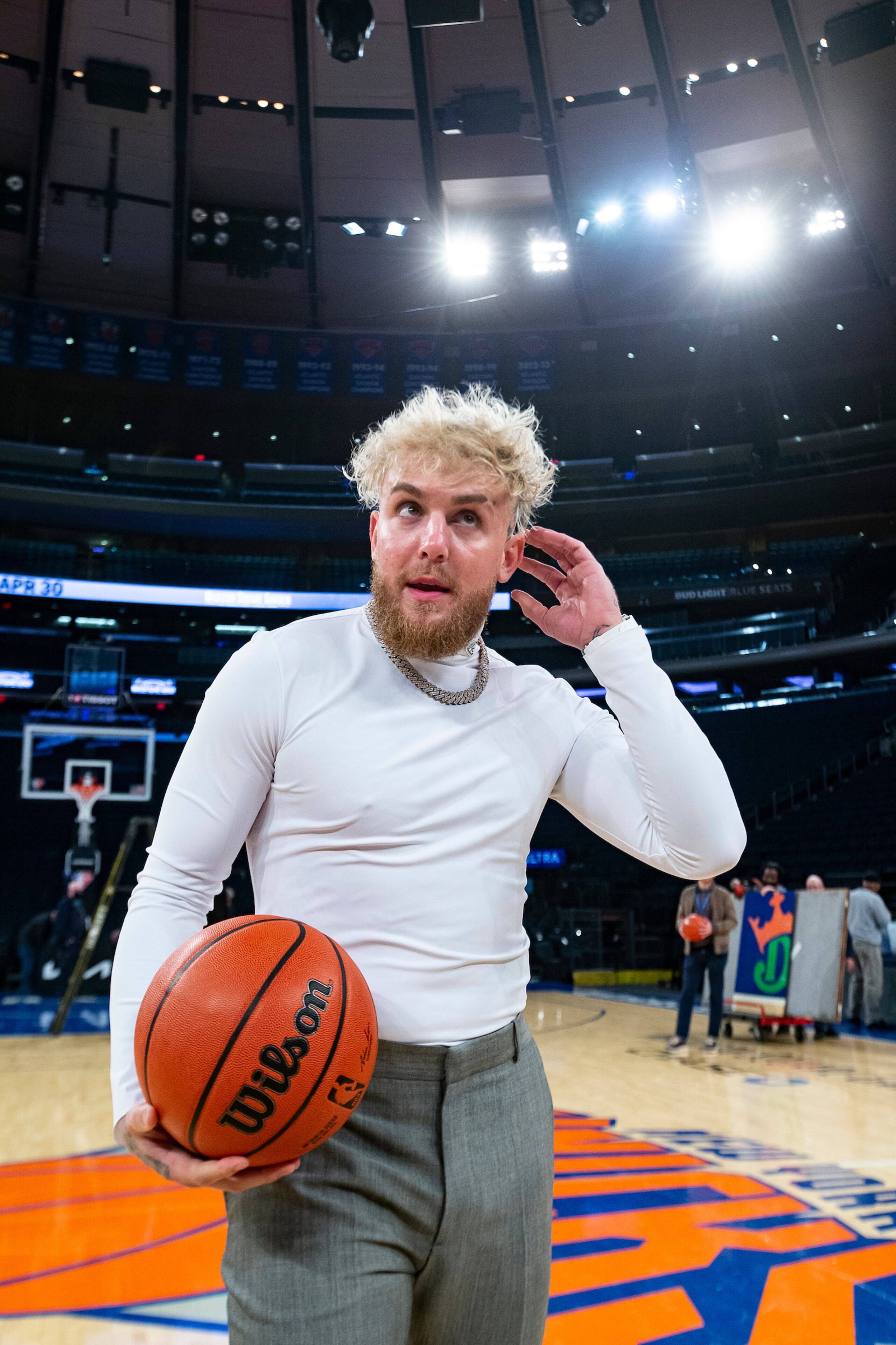 Jake Paul está centrado en la promoción del evento que encabezarán Katie Taylor y Amanda Serrano el 30 de abril en el Madison Square Garden en Nueva York.