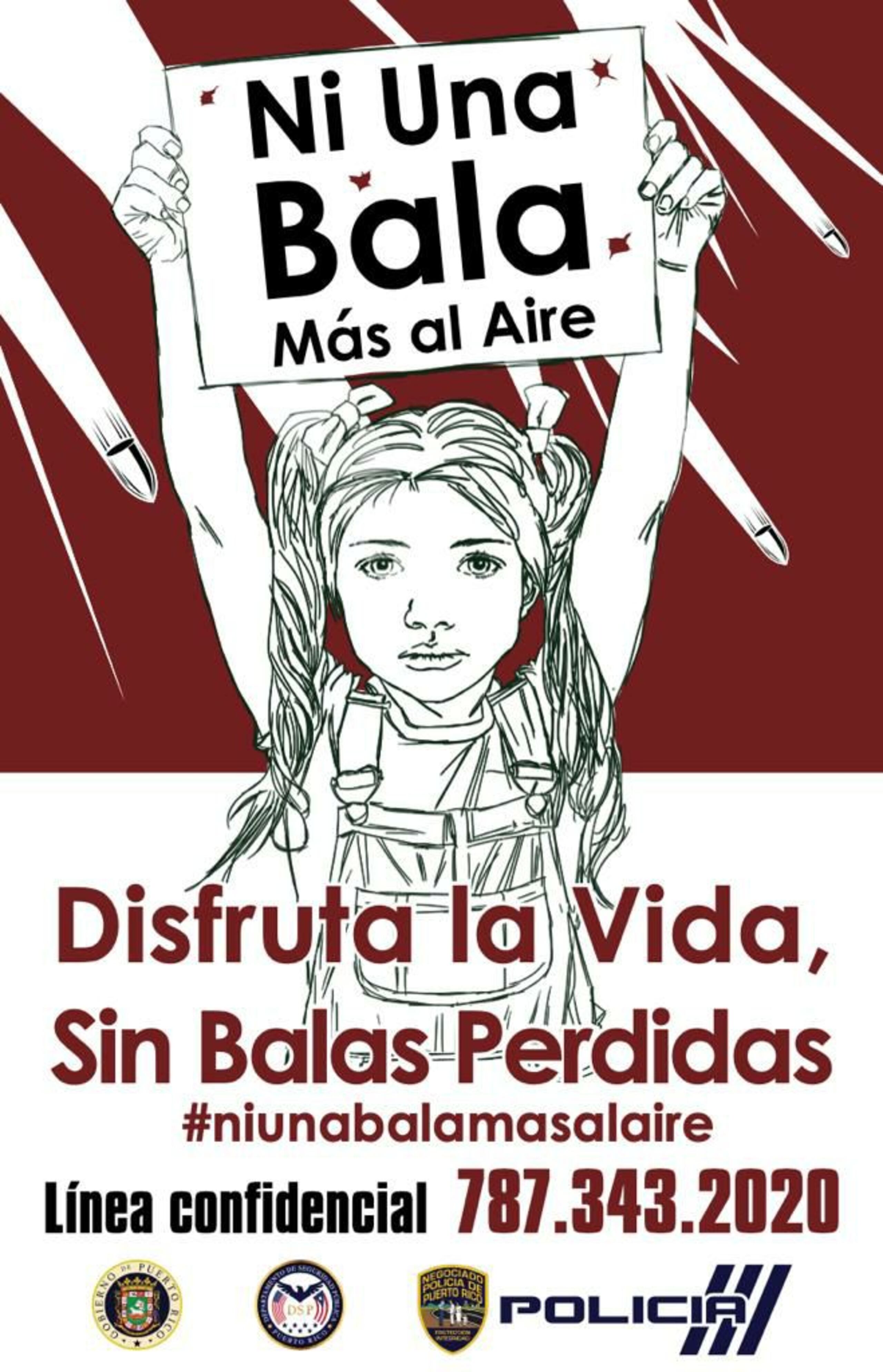 El Negociado de la Policía de Puerto Rico anunció el lanzamiento de la nueva campaña anual para evitar los disparos al aire en Navidad y Año Nuevo.