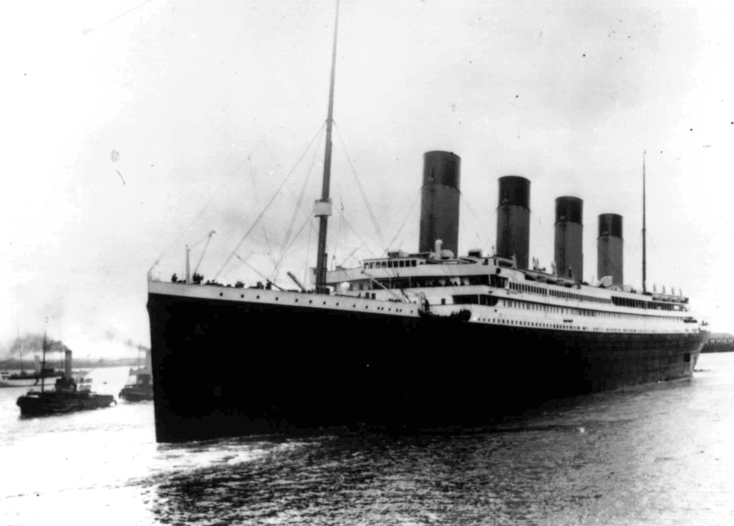 Momento en que el Titanic parte de Inglatera, en abril 10 de 1912, hacia Estados Unidos.