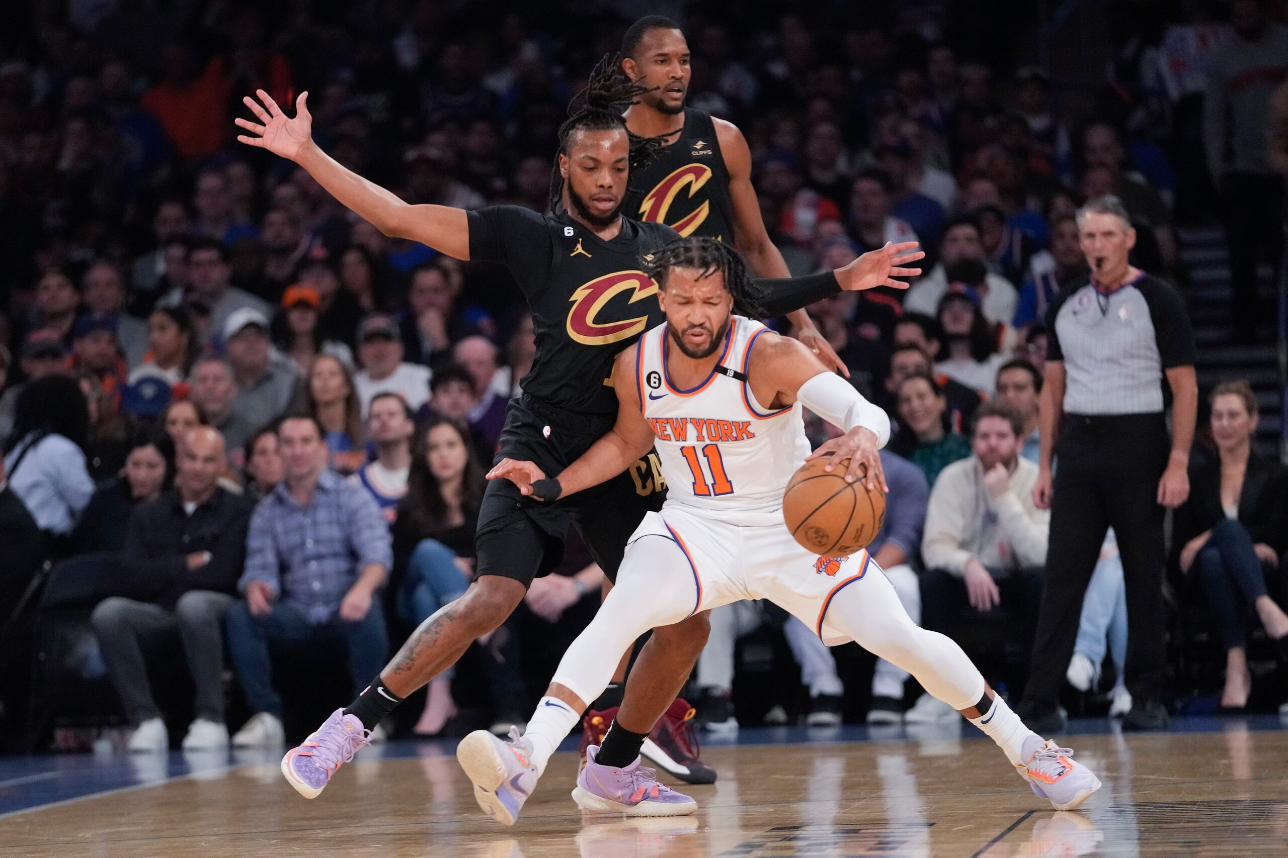 Jalen Brunson lideró a los Knicks en el partido con 29 puntos.