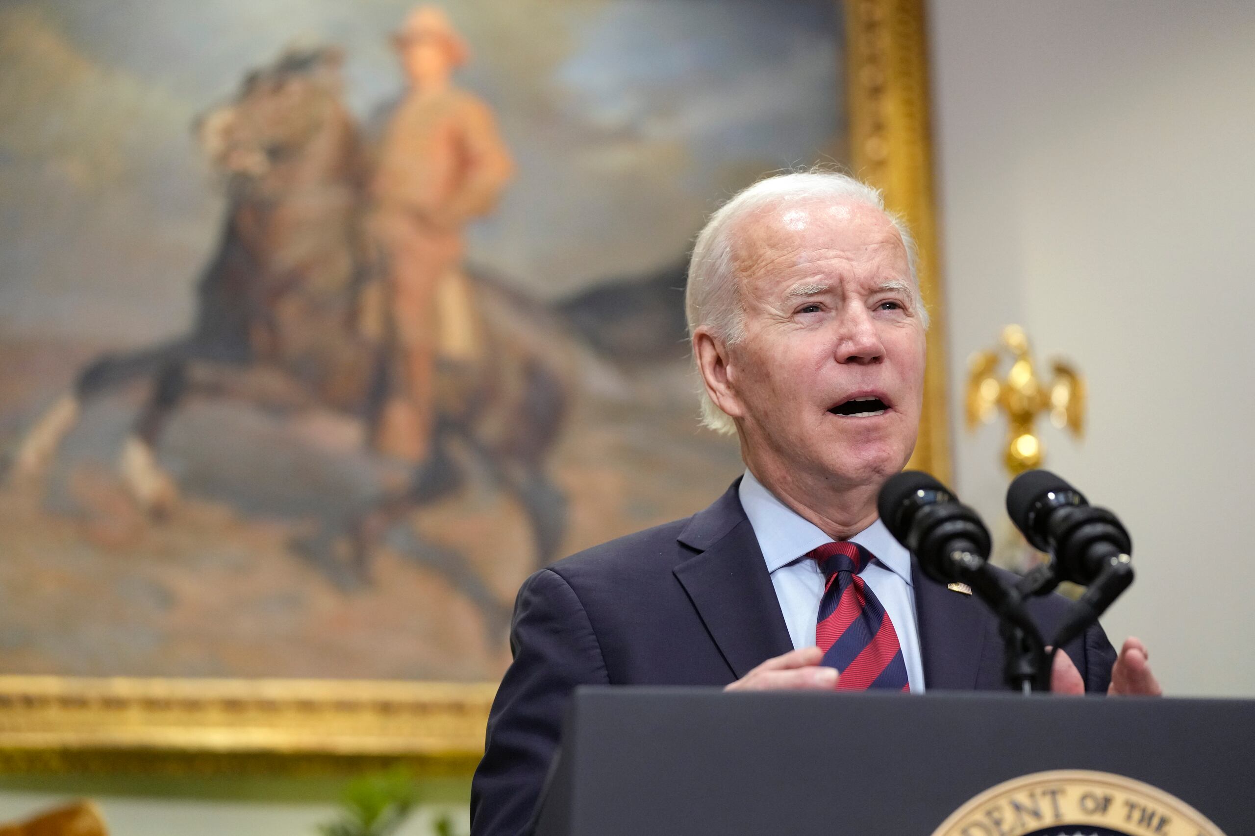 El presidente Joe Biden recibirá en la Casa Blanca a 49 líderes africanos. (AP Foto/Manuel Balce Ceneta)