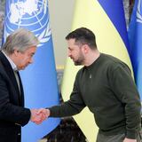 Secretario general de la ONU y Zelensky abordan la búsqueda de “paz justa”