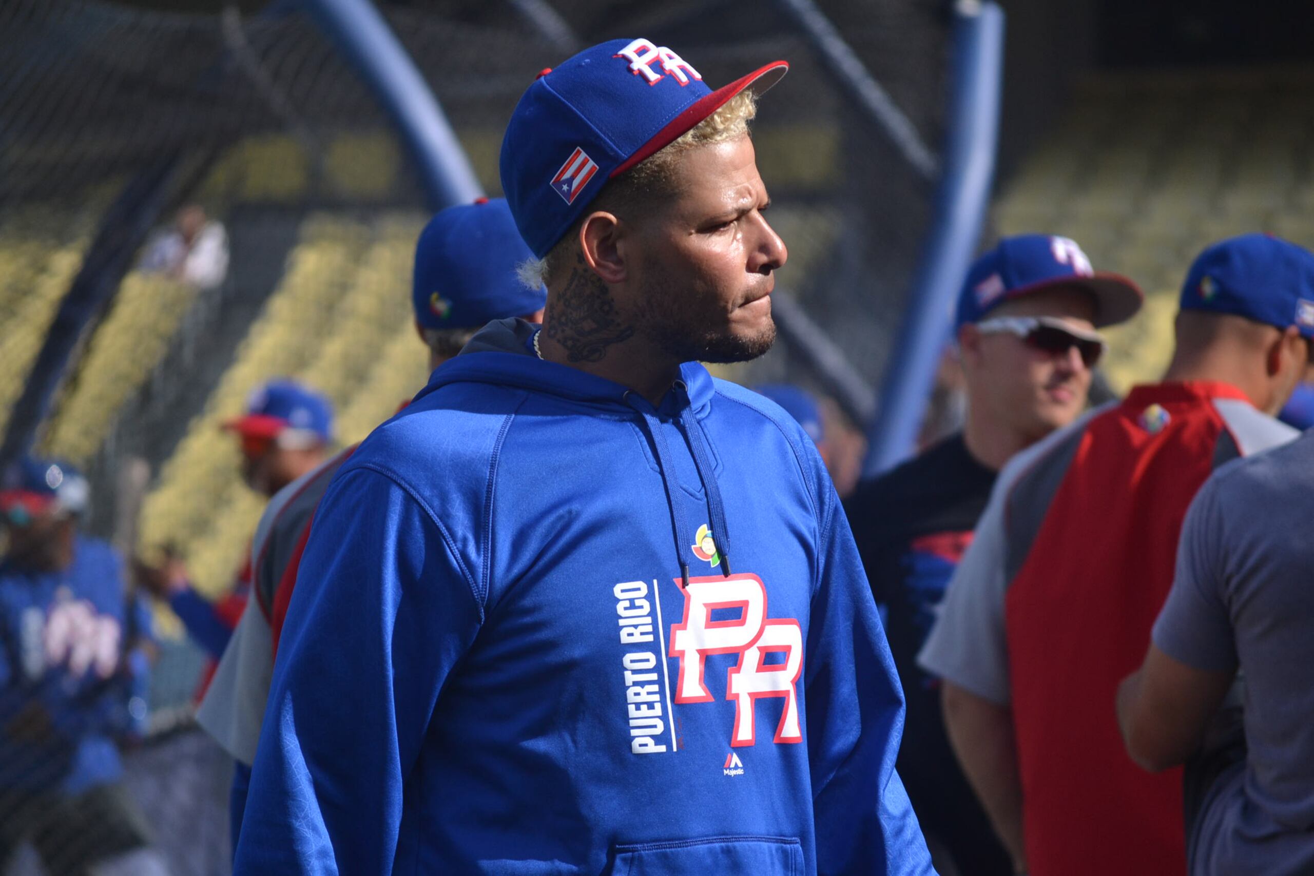 Yadier Molina es la presencia en el dugout y en el camerino.