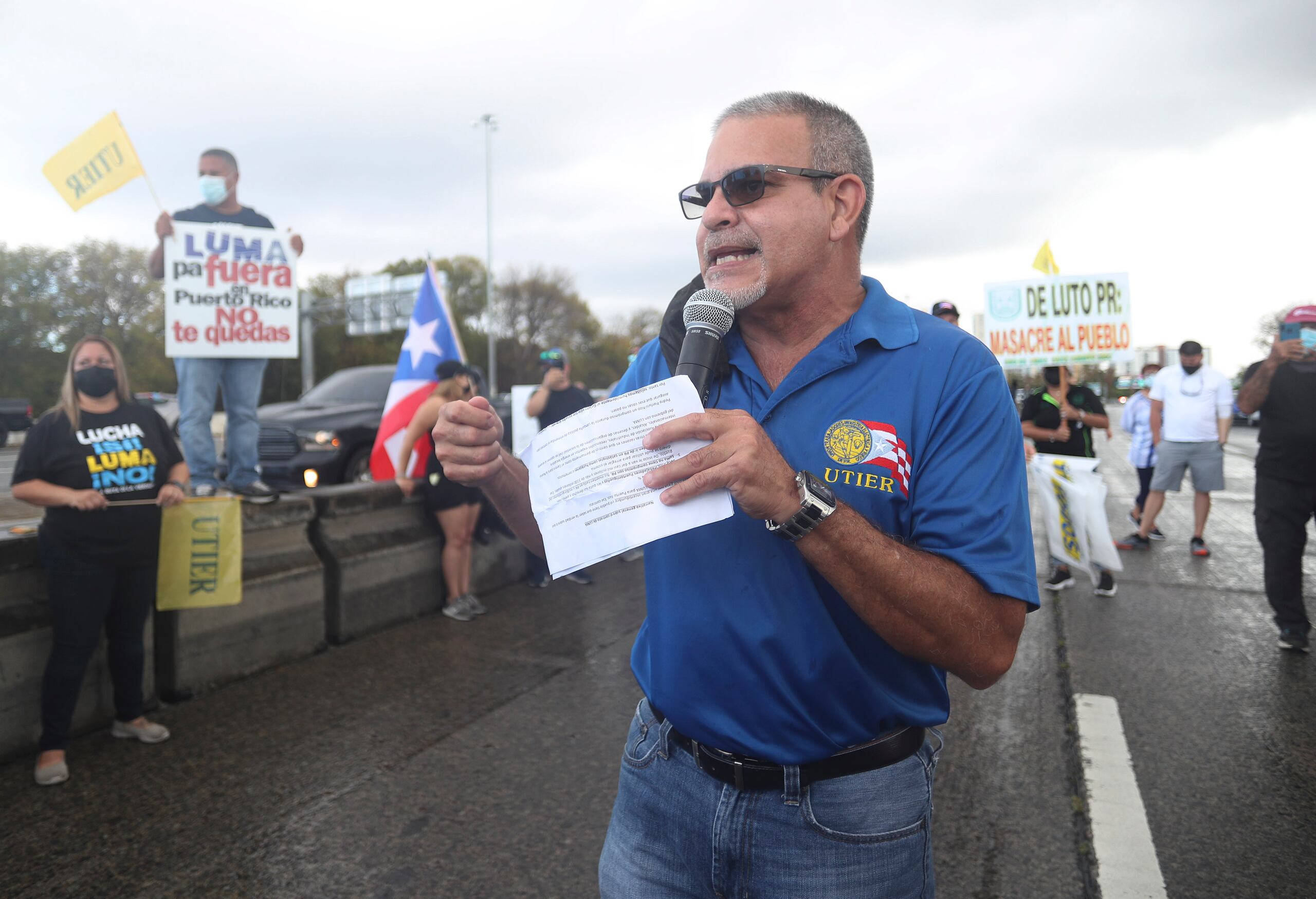 Ángel Figueroa Jaramillo, presidente de la Unión de Trabajadores de la Industria Eléctrica y Riego.