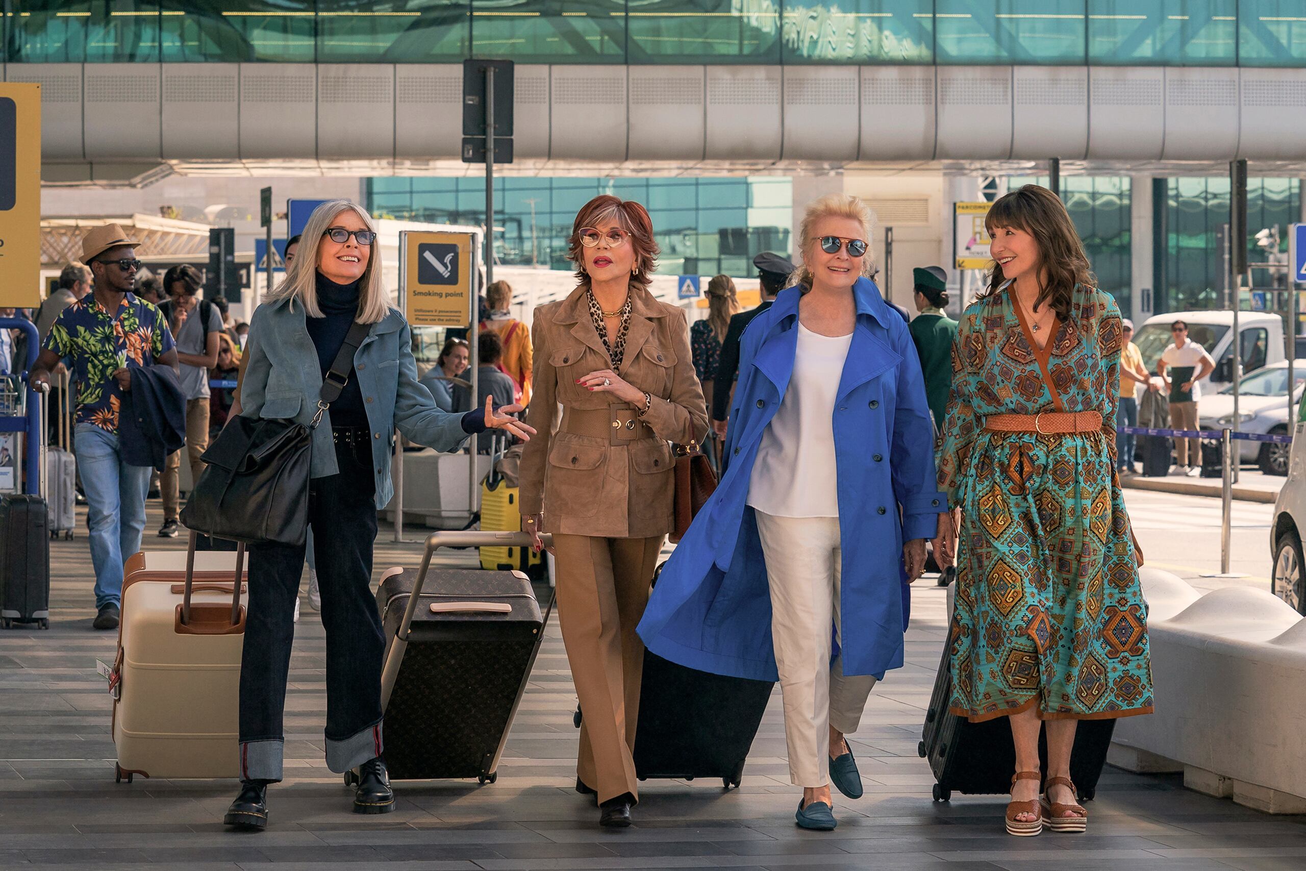 Desde la izquierda, Diane Keaton, Jane Fonda, Candice Bergen y Mary Steenburgen protagonizan "Book Club".
