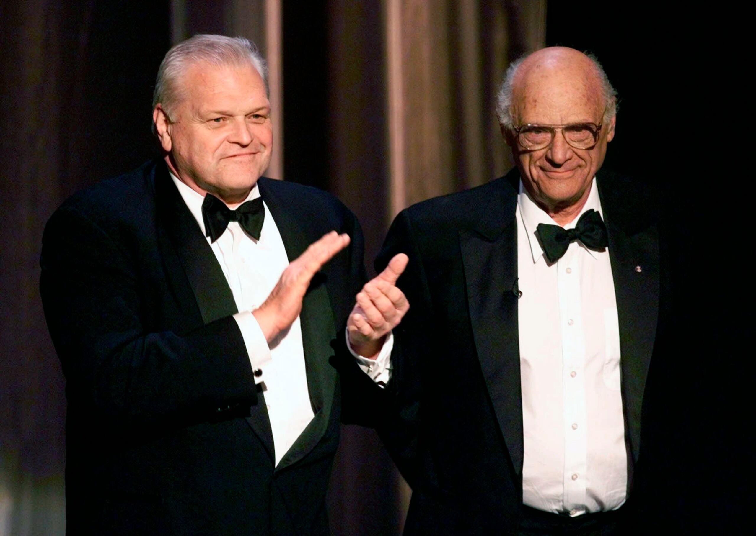 Brian Dennehy (a la izquierda junto al dramaturgo Arthur Miller) fue un prolífico actor de teatro, cine y televisión. 