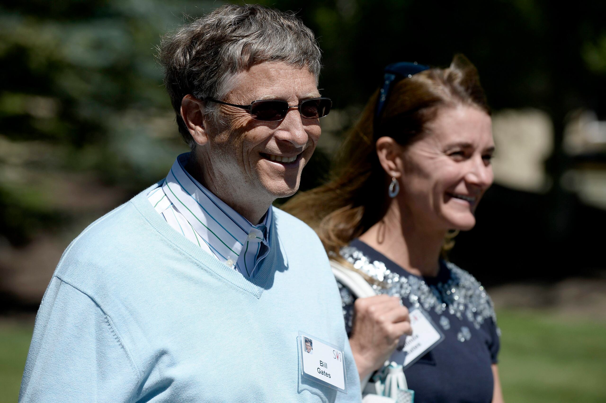 El millonario estadounidense y fundador de Microsoft, Bill Gates, junto a su exesposa, Melinda.